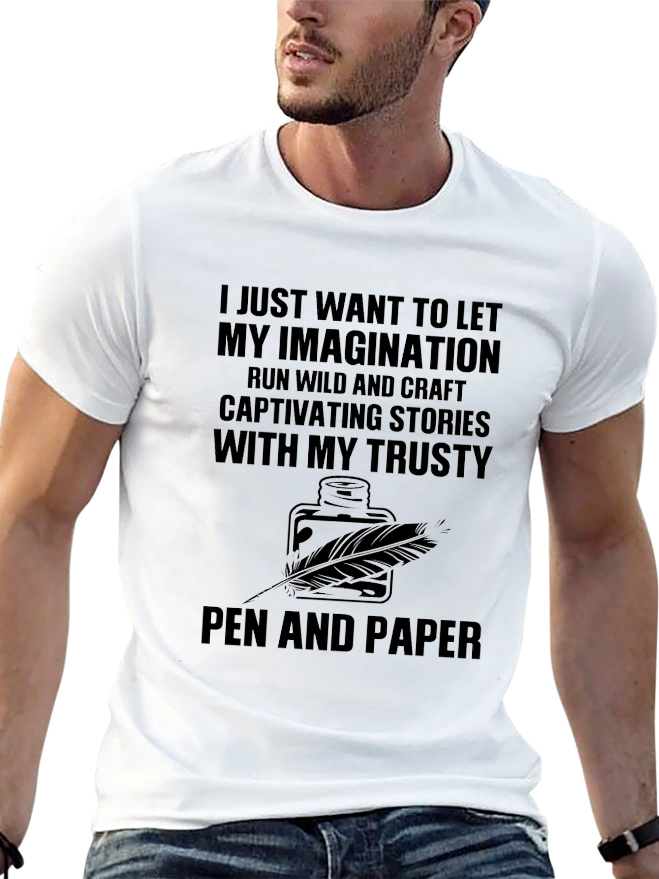 Imagination Unleashed T-Shirt - Writer's Inspiration Tee - 13