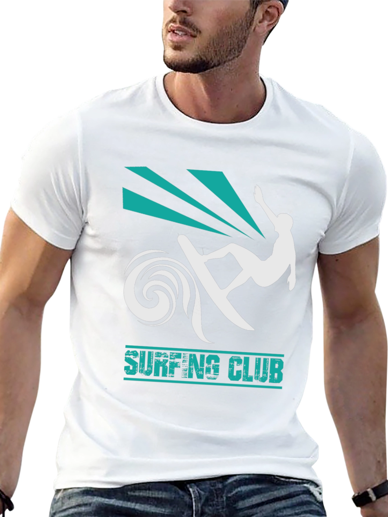 Black Surfing Club Black T-Shirt view 13