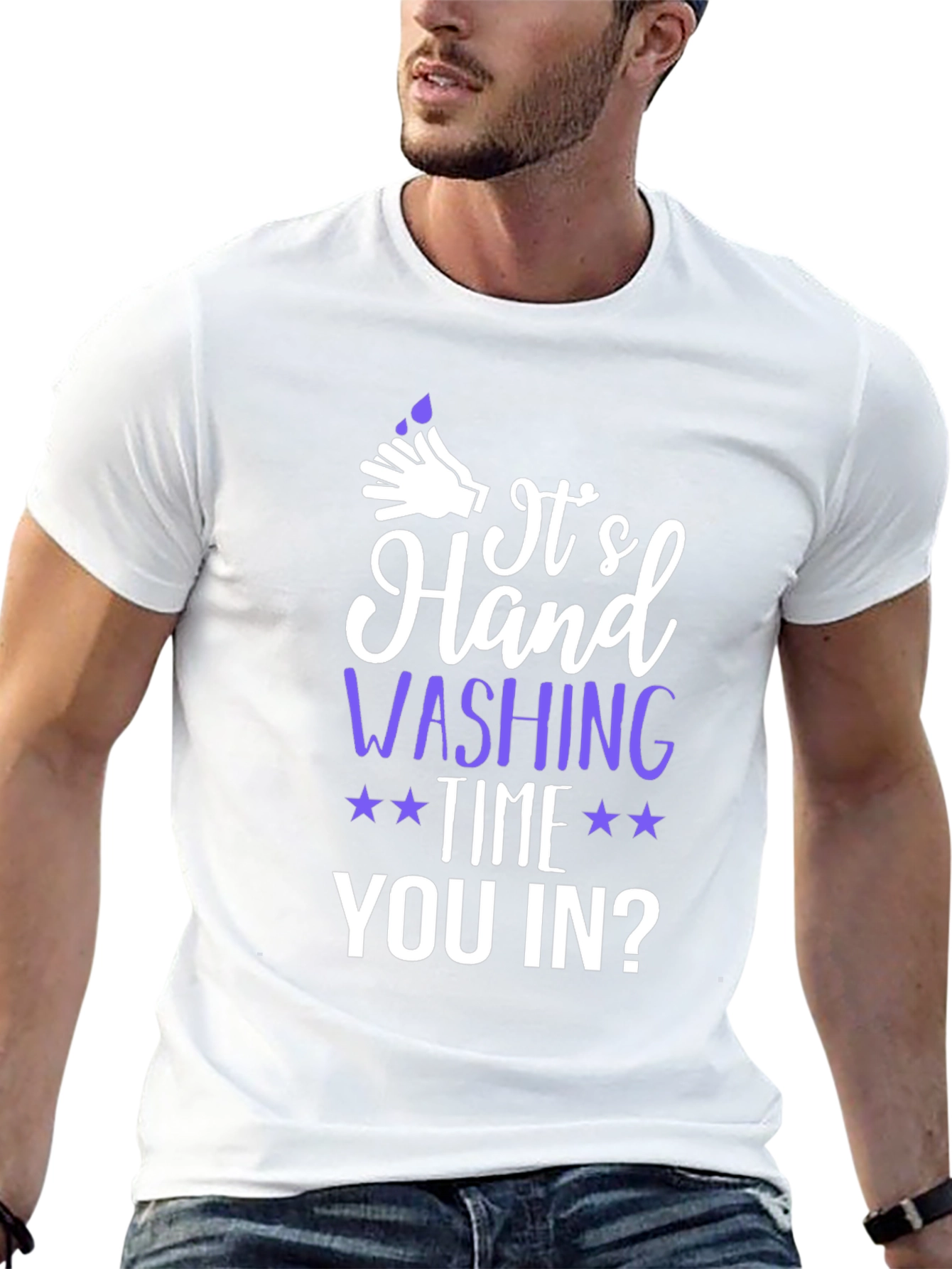 Black It's Hand Washing Time Graphic Tee view 13
