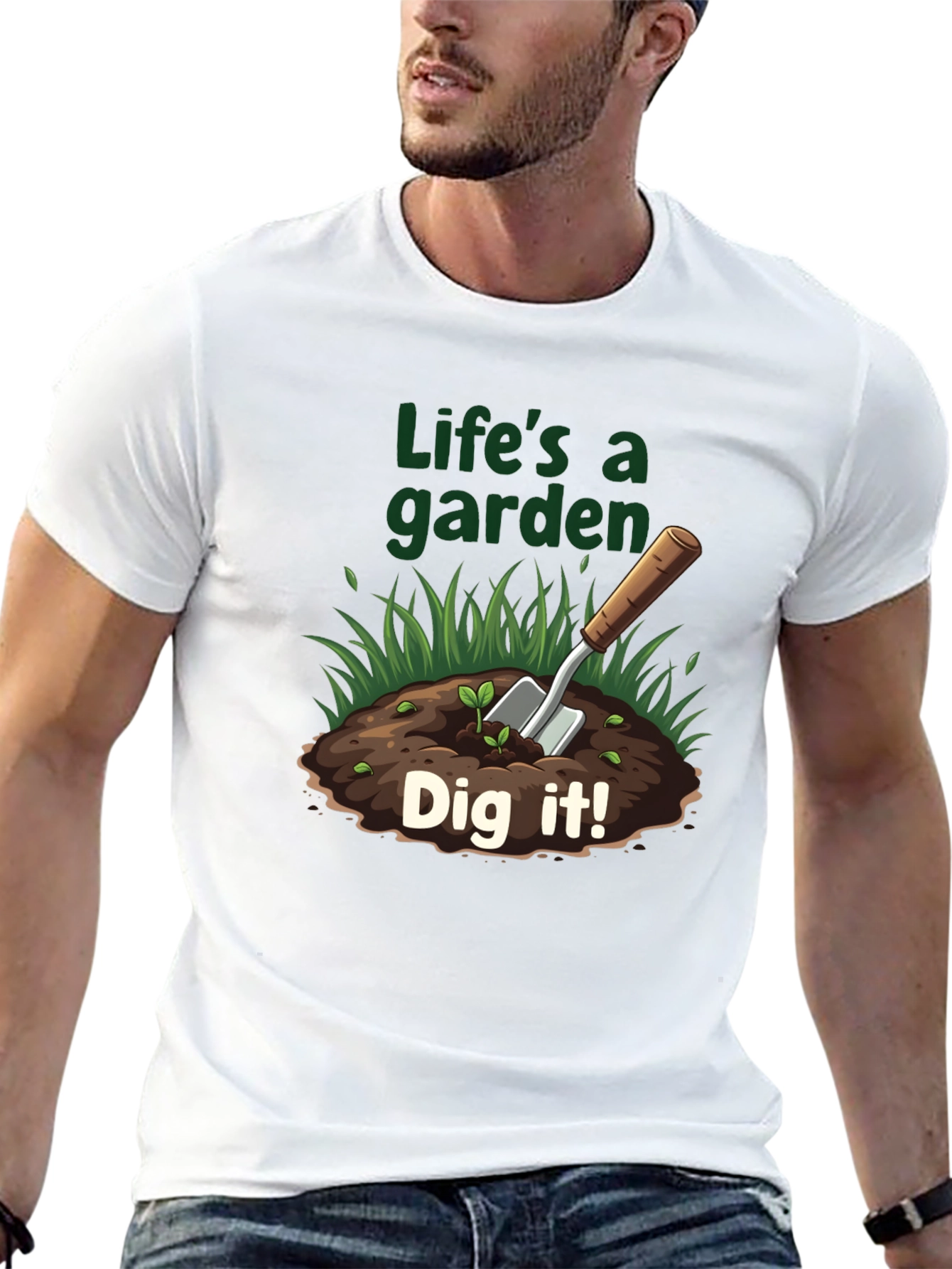 Black Life's A Garden T-Shirt - Dig It! view 13