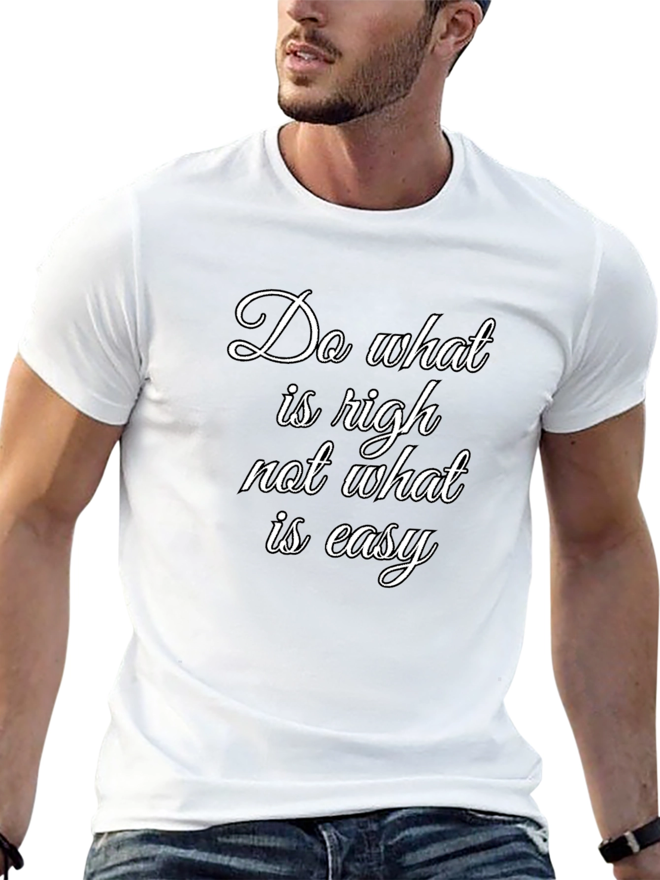 Black Inspirational T-Shirt: Do What is Right view 13