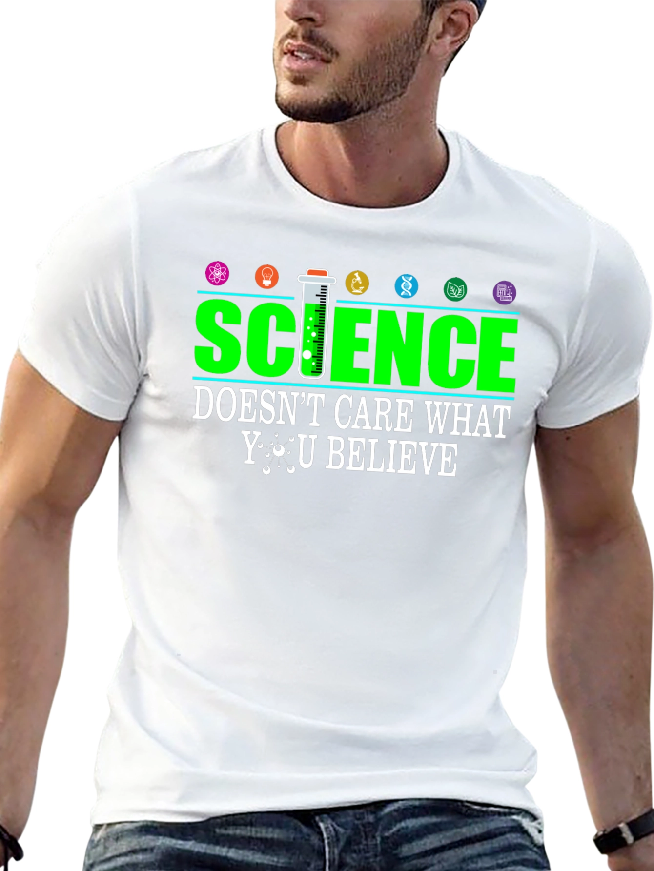 Black Science T-Shirt - Doesn't Care What You Believe view 13