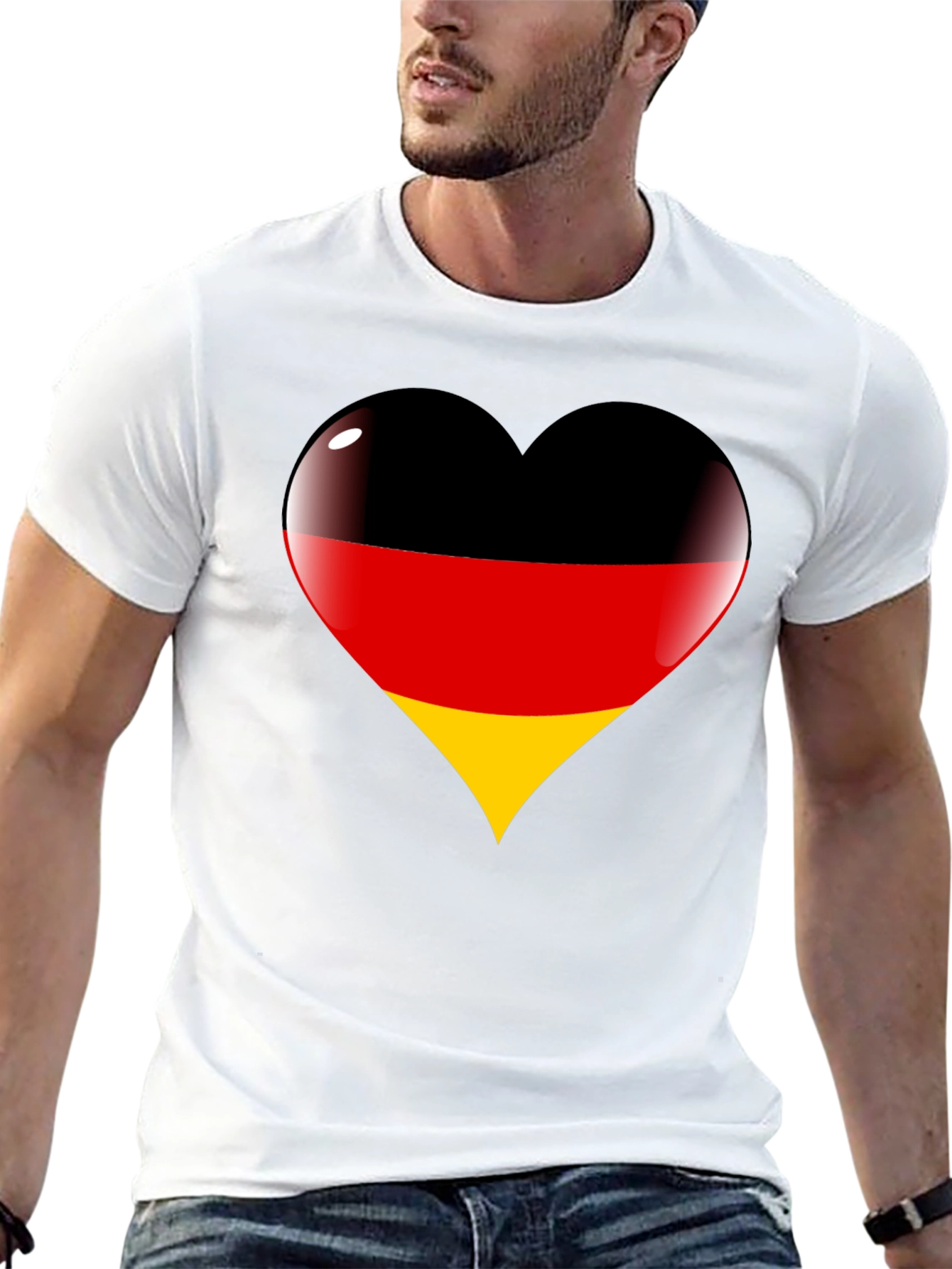 Germany Flag Heart T-Shirt - Deutschland Liebe - 13