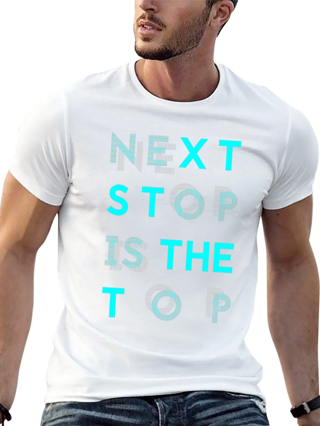 Black Next Stop is the Top Graphic T-Shirt view 13
