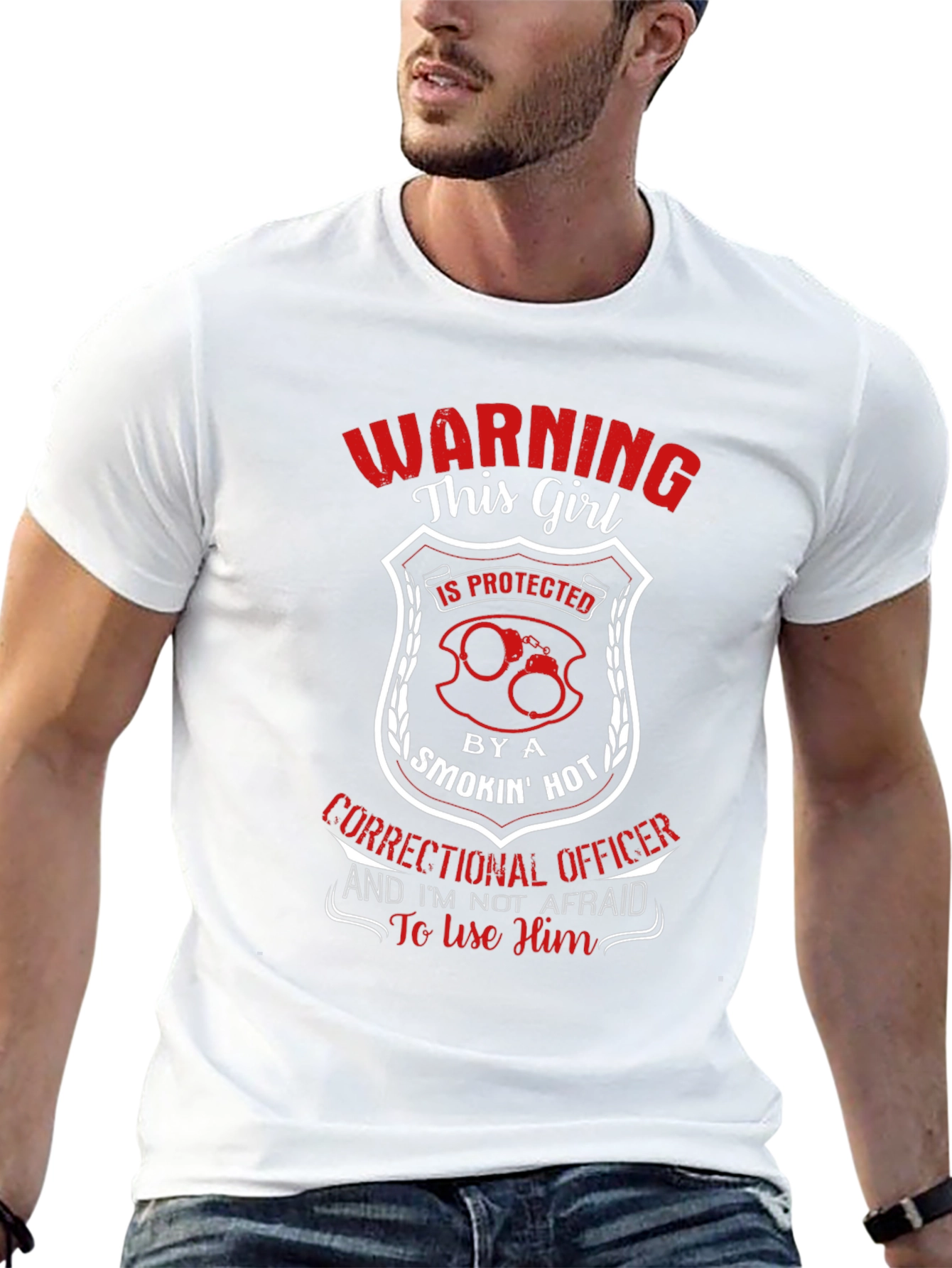 Black Correctional Officer's Girlfriends T-Shirt view 13