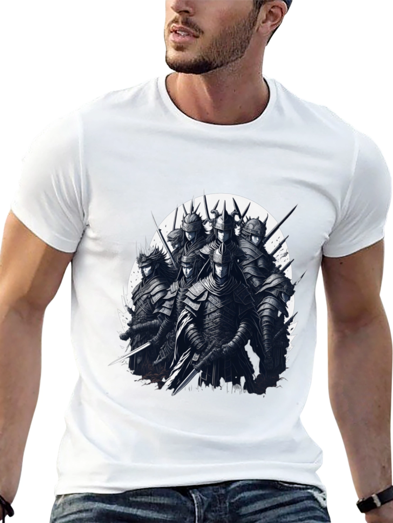 Black Warrior Knights Graphic T-Shirt view 13
