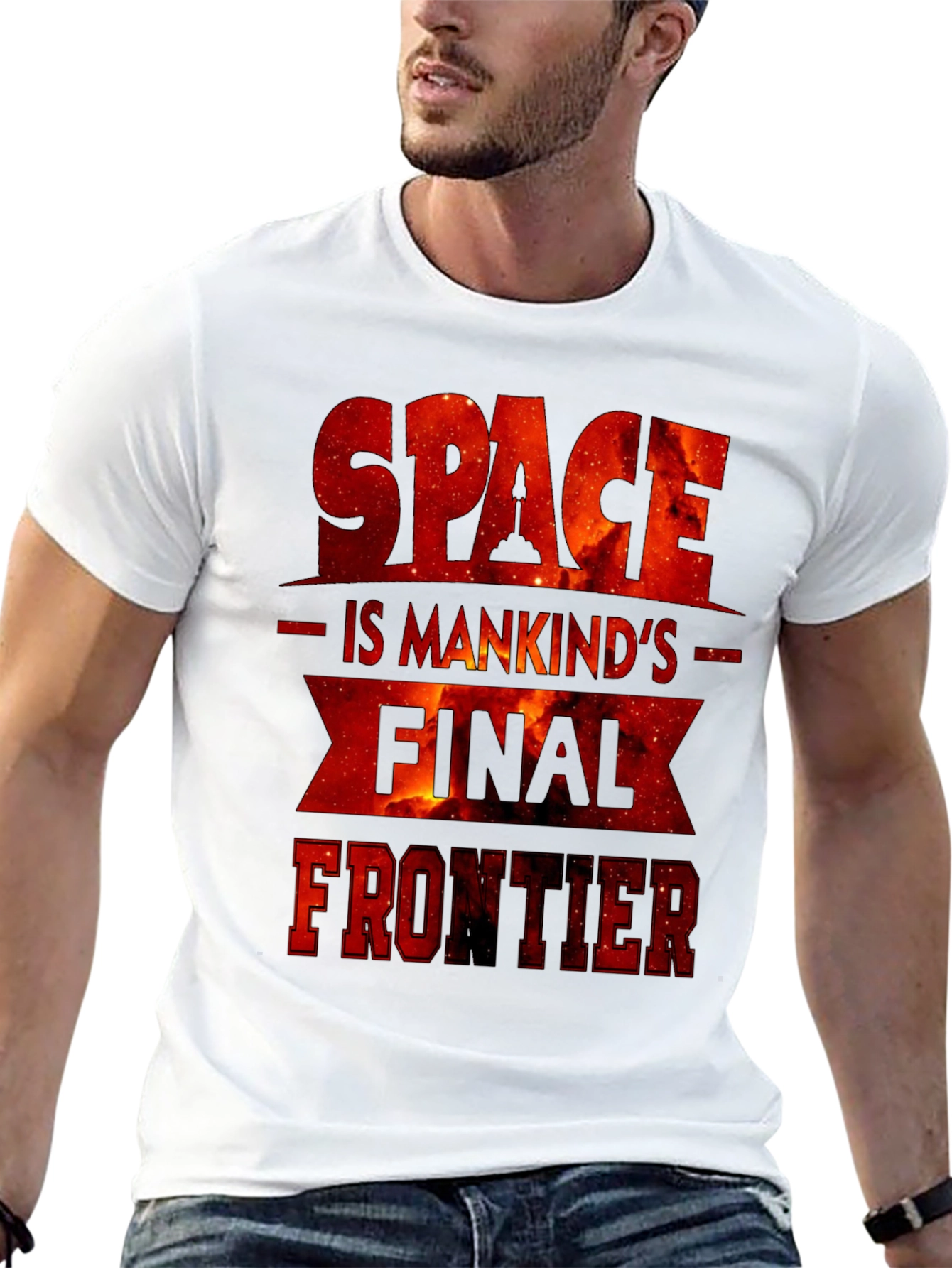 Black Space is Mankind's Final Frontier Graphic Tee view 13