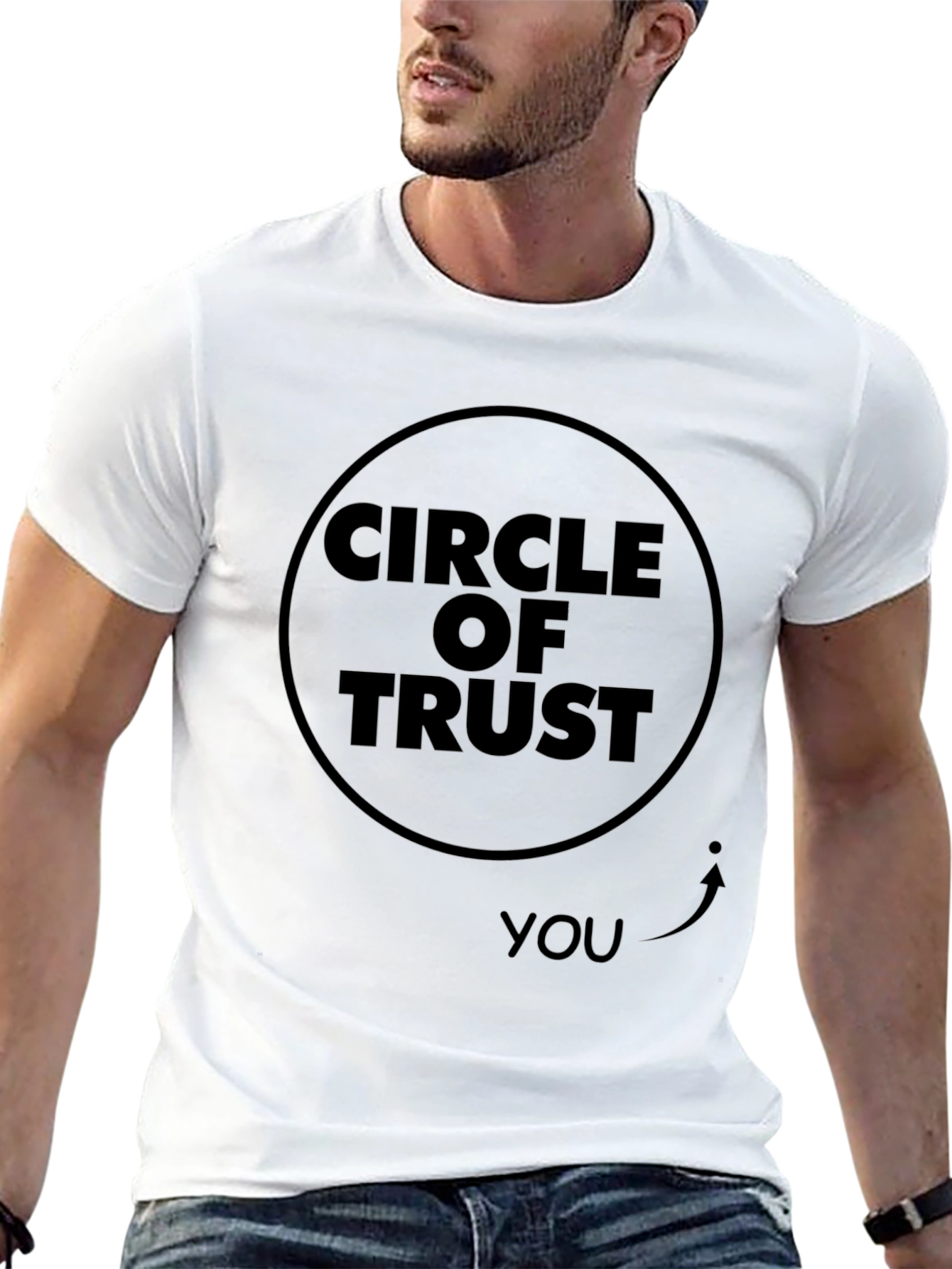Black Circle of Trust Graphic Tee - The Outsider T-Shirt view 13