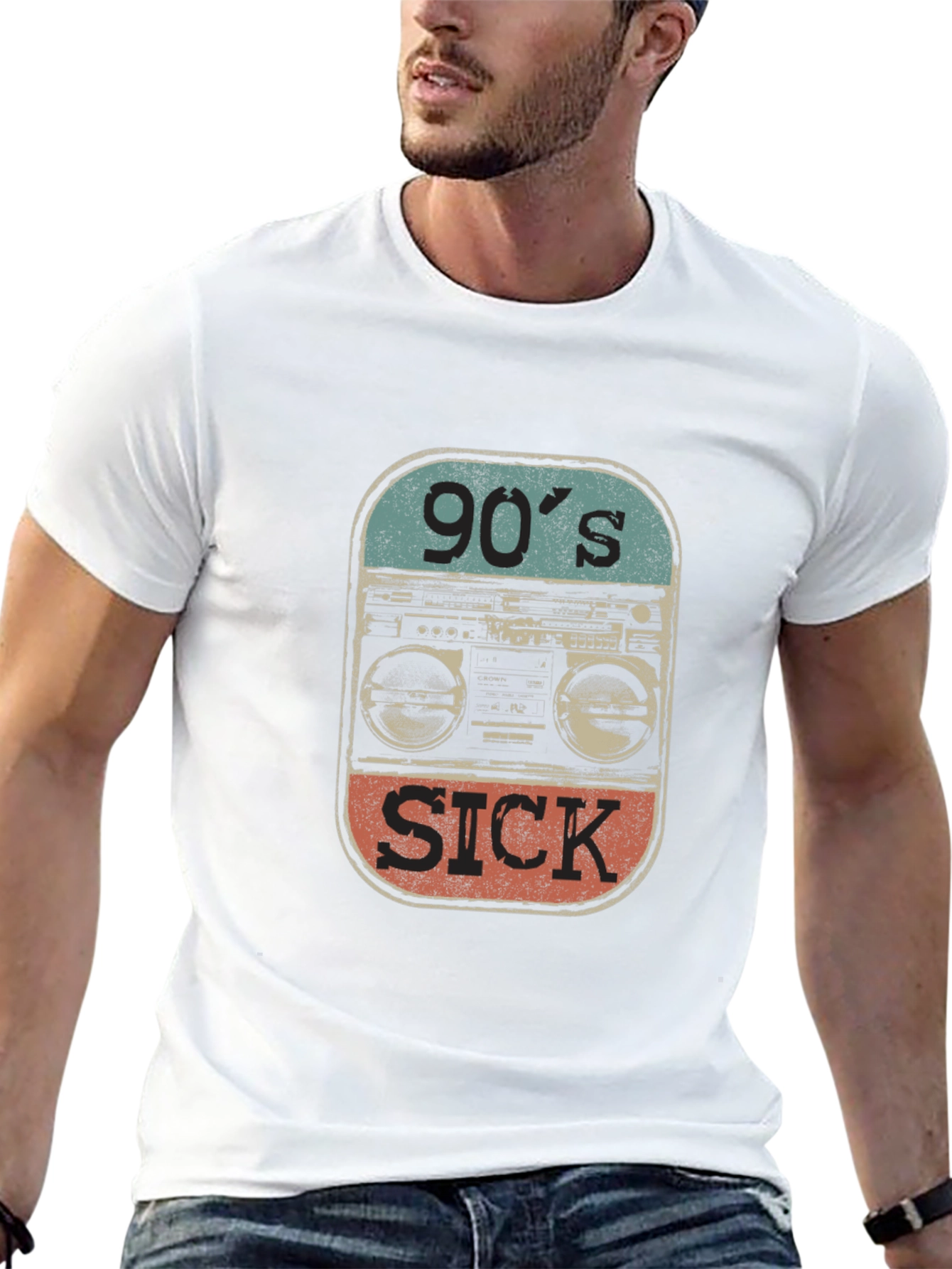 Black 90's Sick Graphic Tee view 13