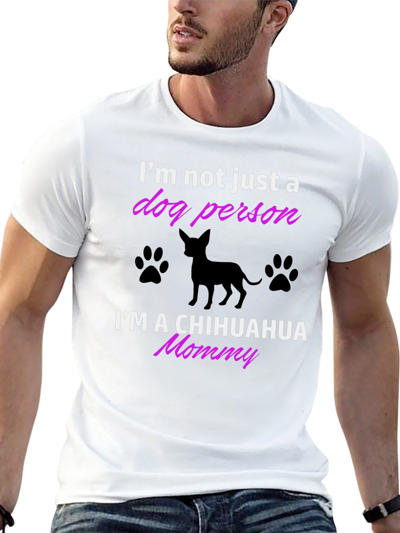 Black Chihuahua Mommy T-Shirt - Dog Lover Tee view 13