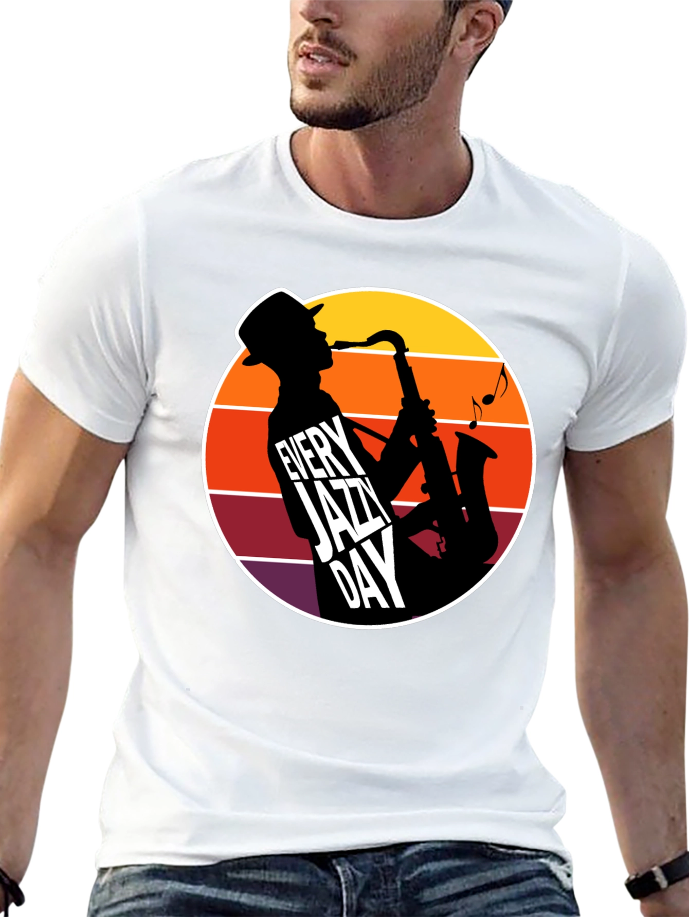 Black Every Jazz Day T-Shirt - Music Lover Tee view 13