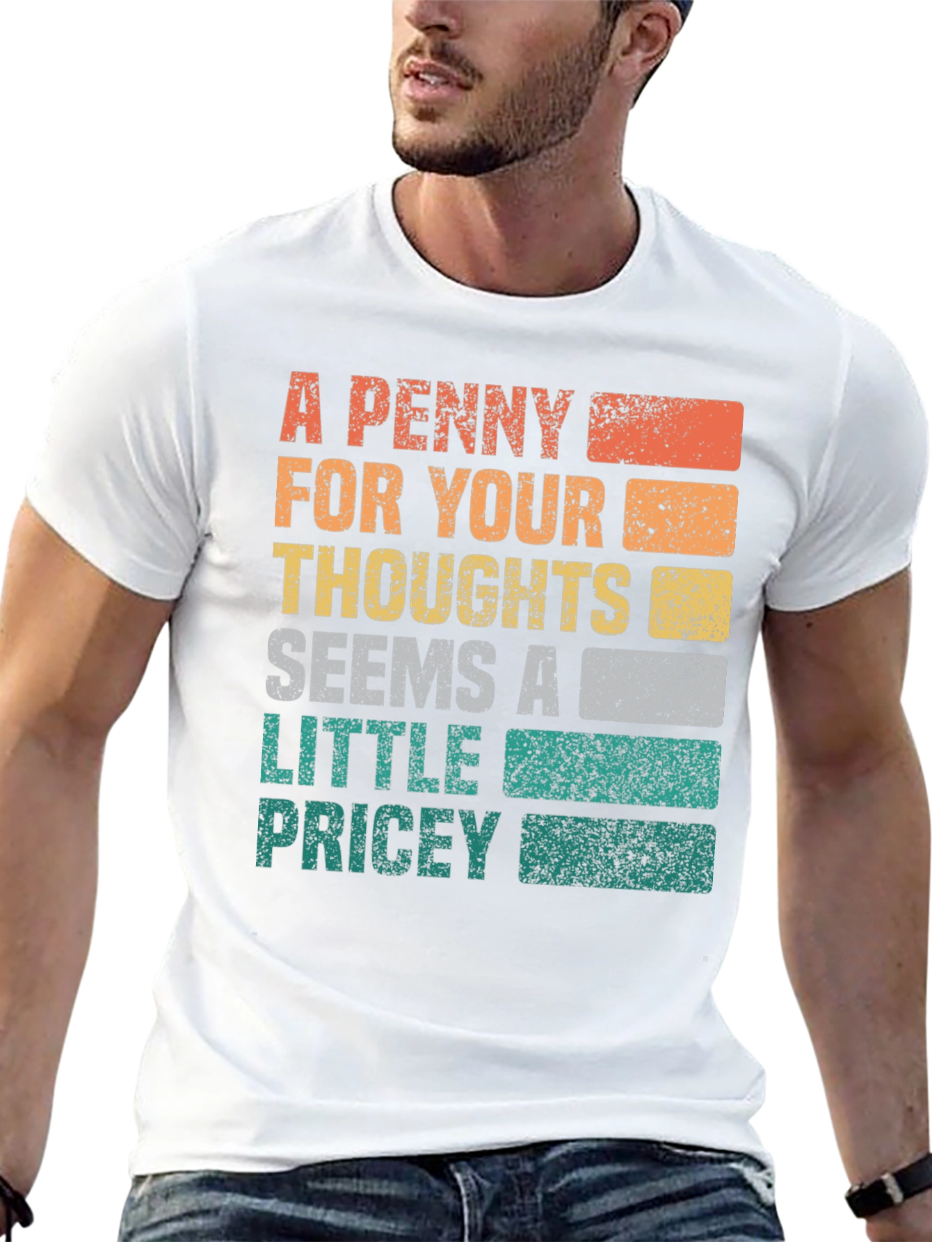 Black A Penny For Your Thoughts Graphic Tee view 13