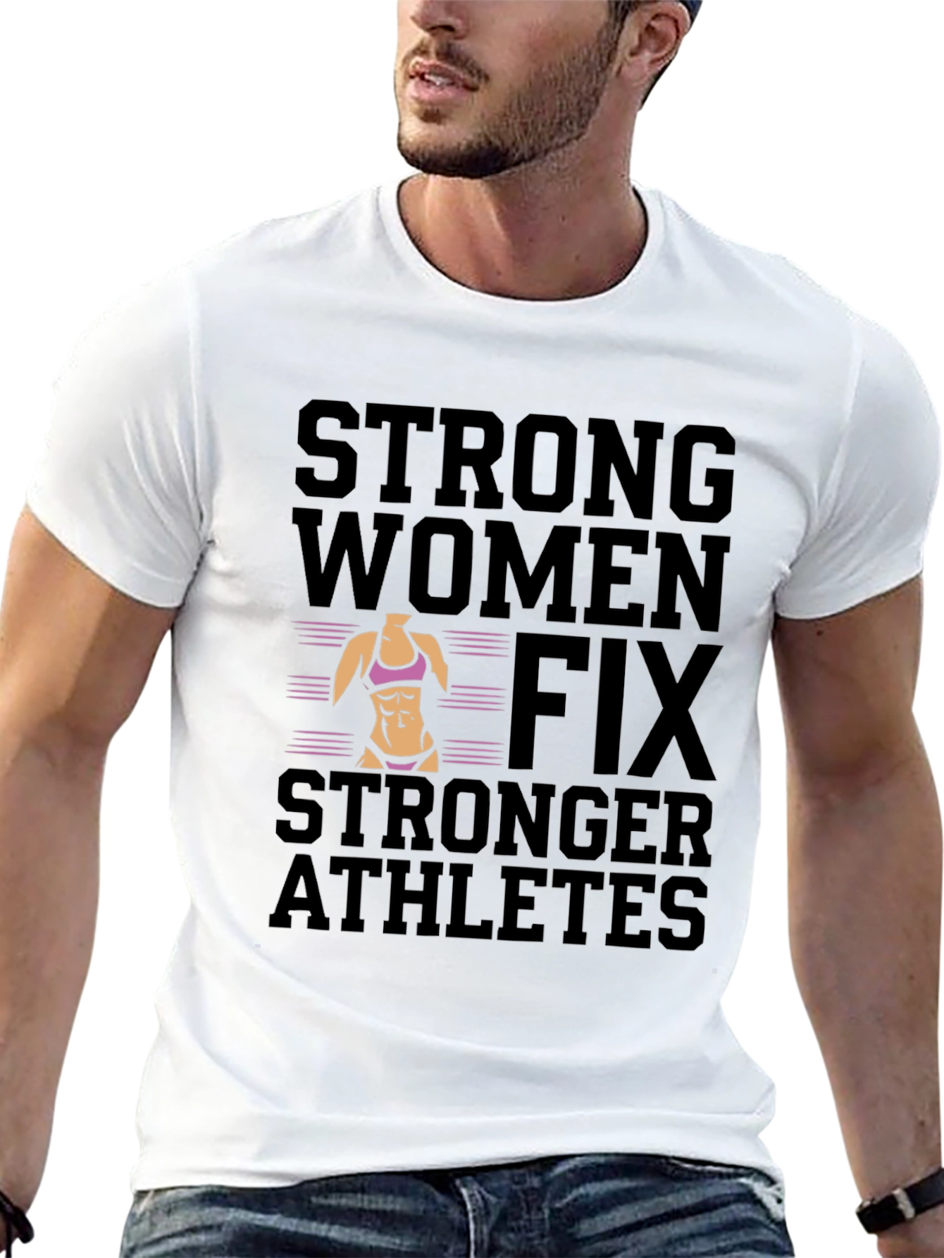 Strong Women Fix Stronger Athletes Graphic Tee - 13