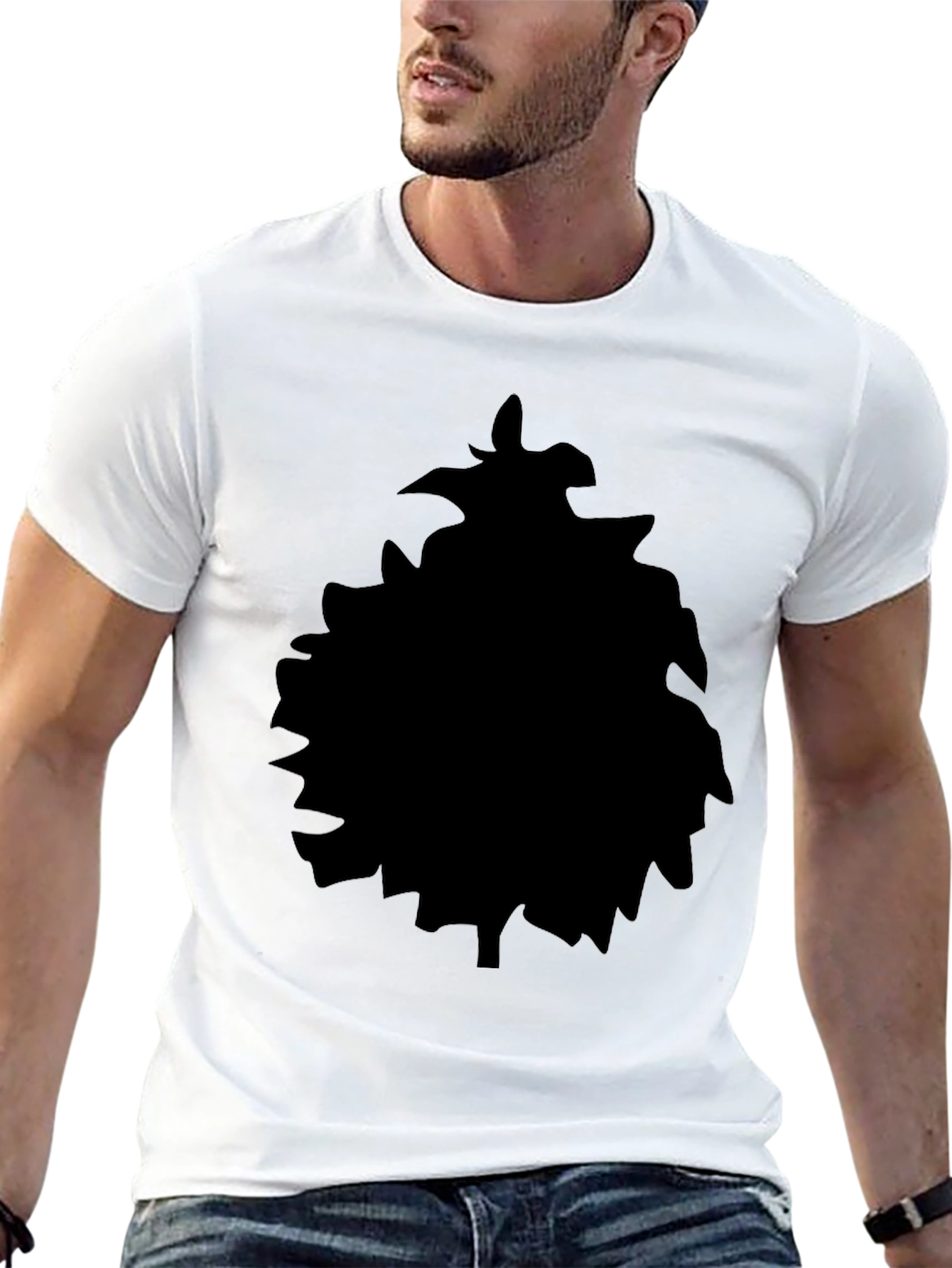 Black Black Silhouette Graphic Tee view 13