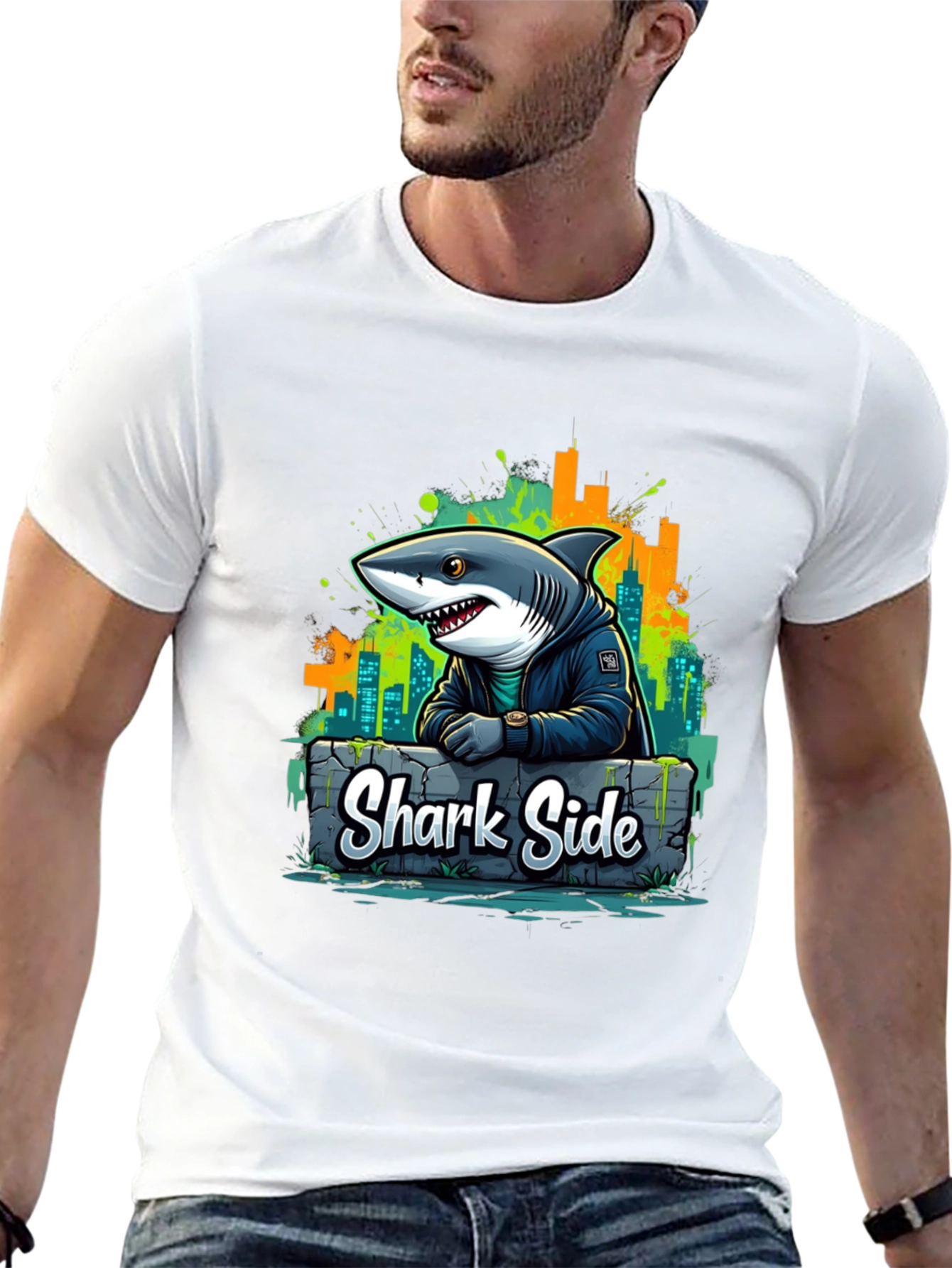 Shark Side T-Shirt: Urban Cool - 13