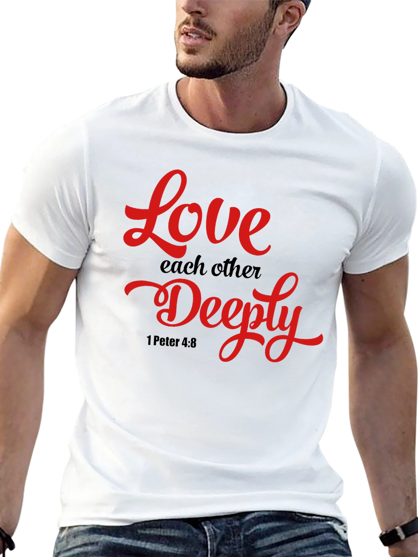 Black Love Each Other Deeply T-Shirt view 13