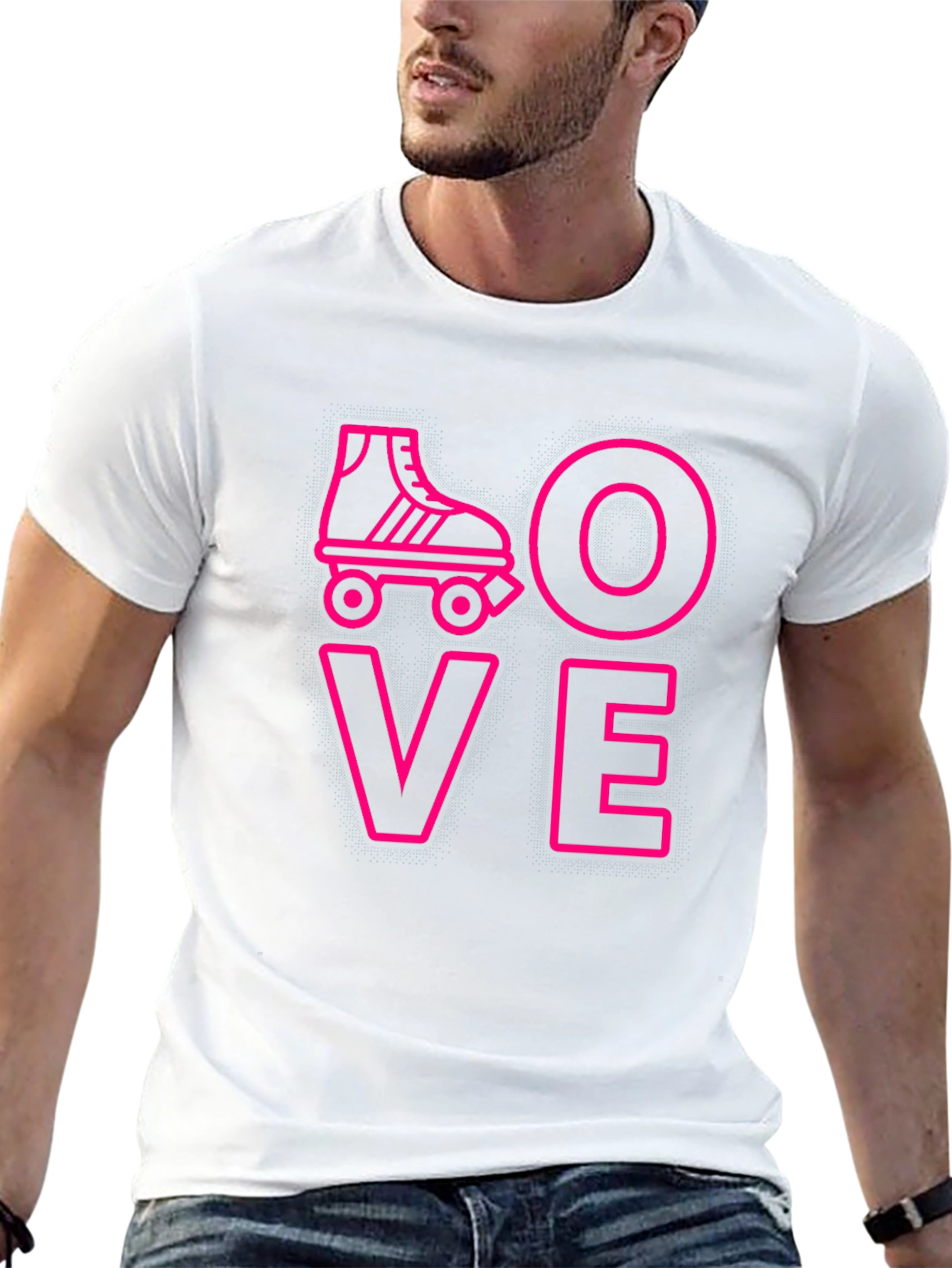 Black Love Roller Skating T-Shirt view 13