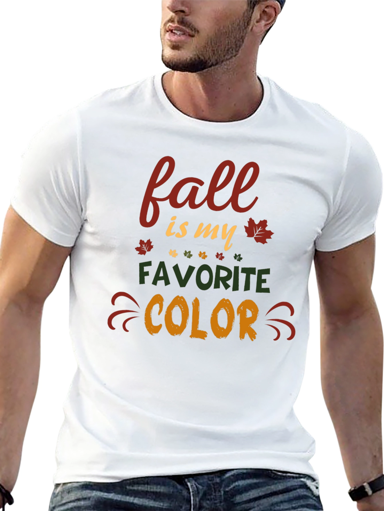 Black Fall is my favorite color T-shirt view 13