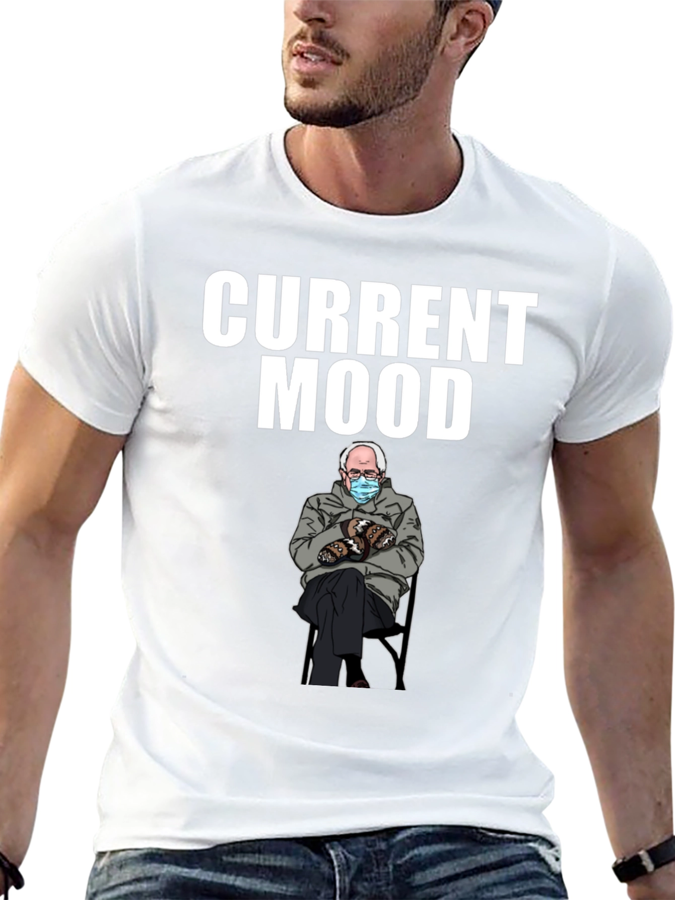 Black Current Mood Bernie T-Shirt view 13