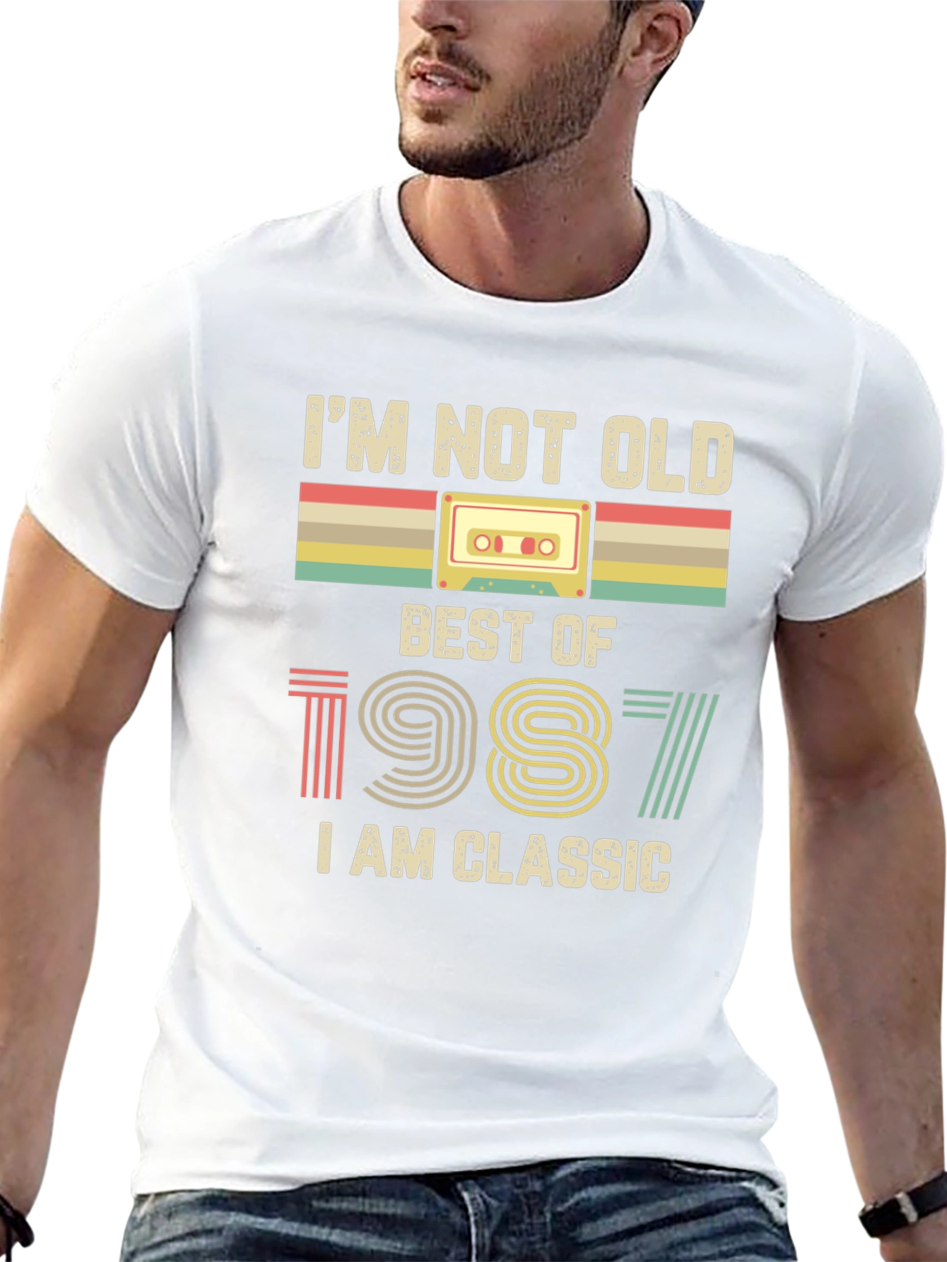 Black I'm Not Old, Best of 1987 Classic T-Shirt view 13