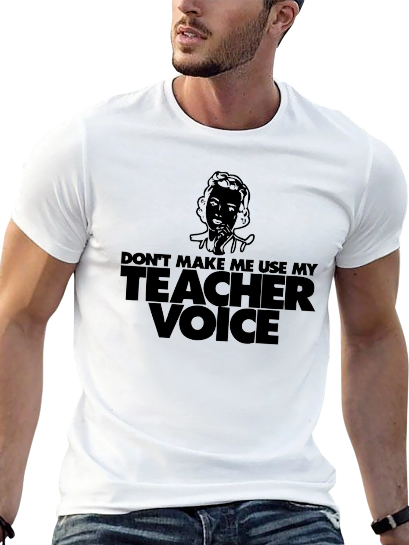 Black Teacher Voice Graphic T-Shirt - Unisex view 13