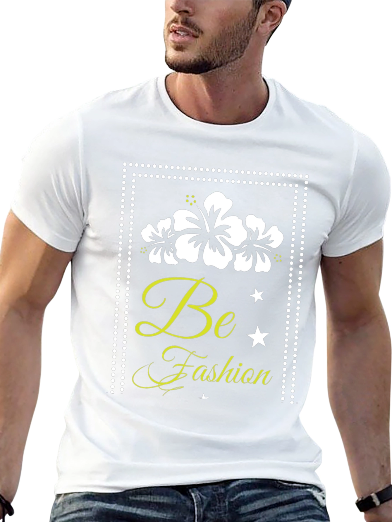 Black Be Fashion T-Shirt: Stylish Floral Graphic Tee view 13