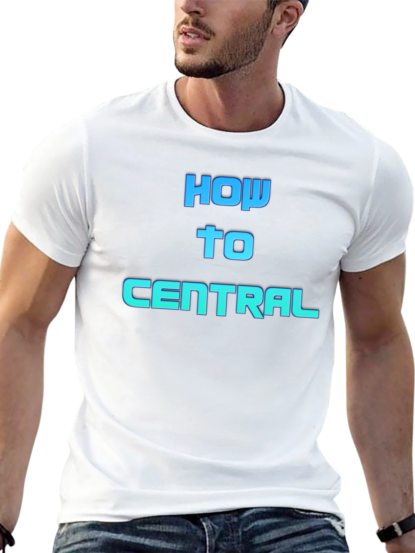 Black How To Central Graphic Tee - Black Cotton Blend view 13