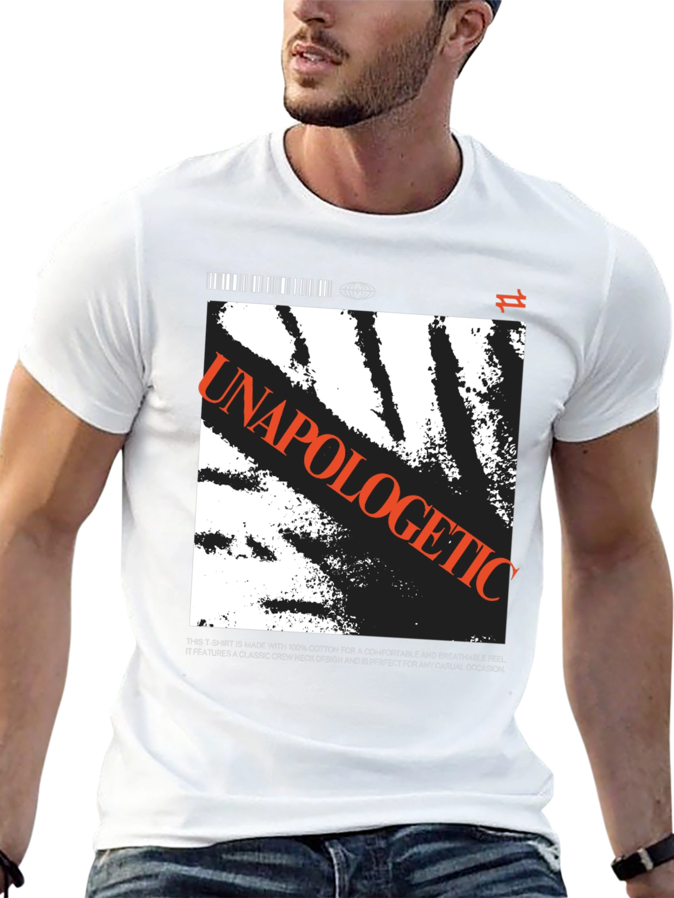 Black Unapologetic Graphic Print T-Shirt view 13