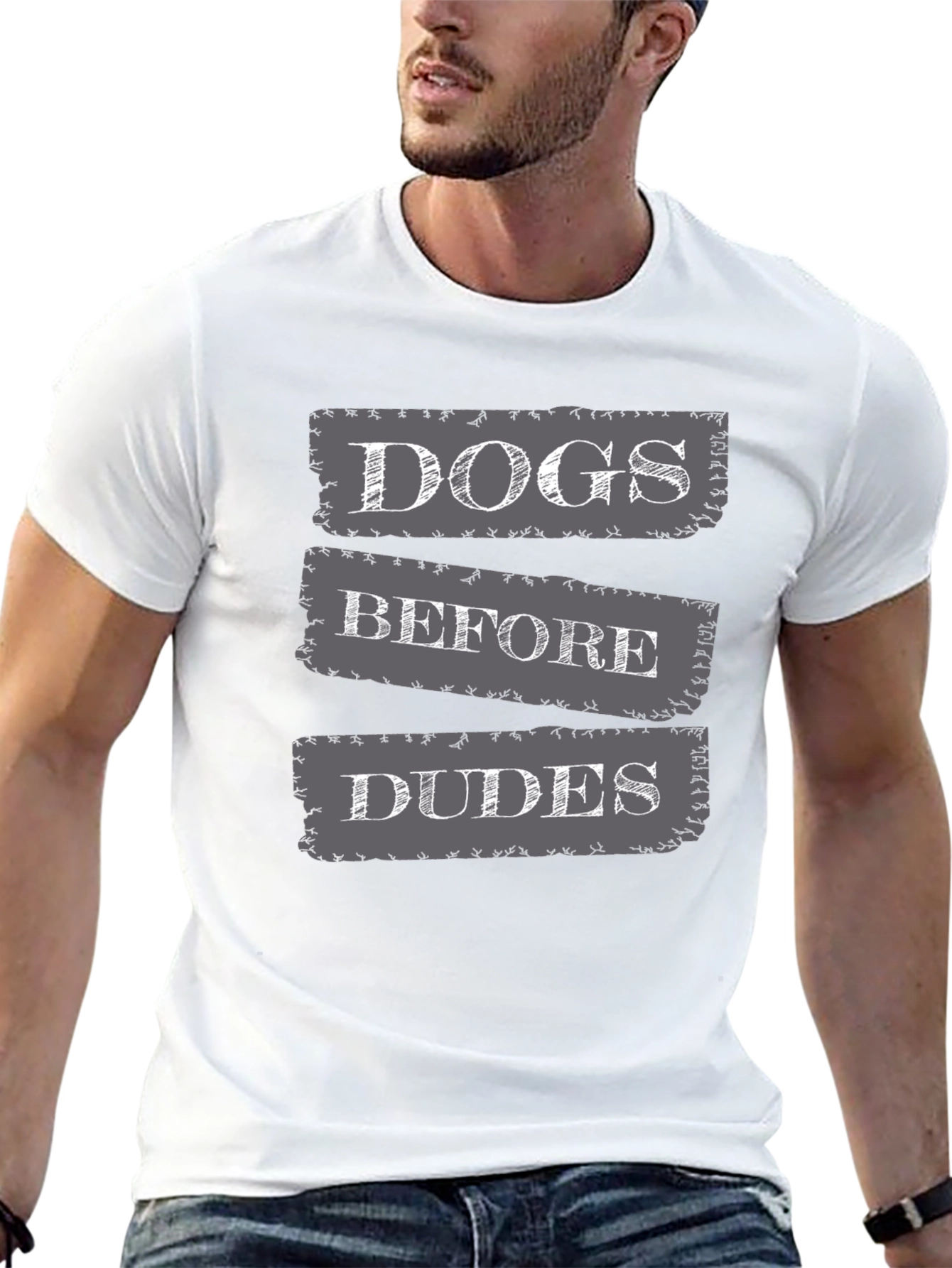 Black Dogs Before Dudes Graphic T-Shirt view 13
