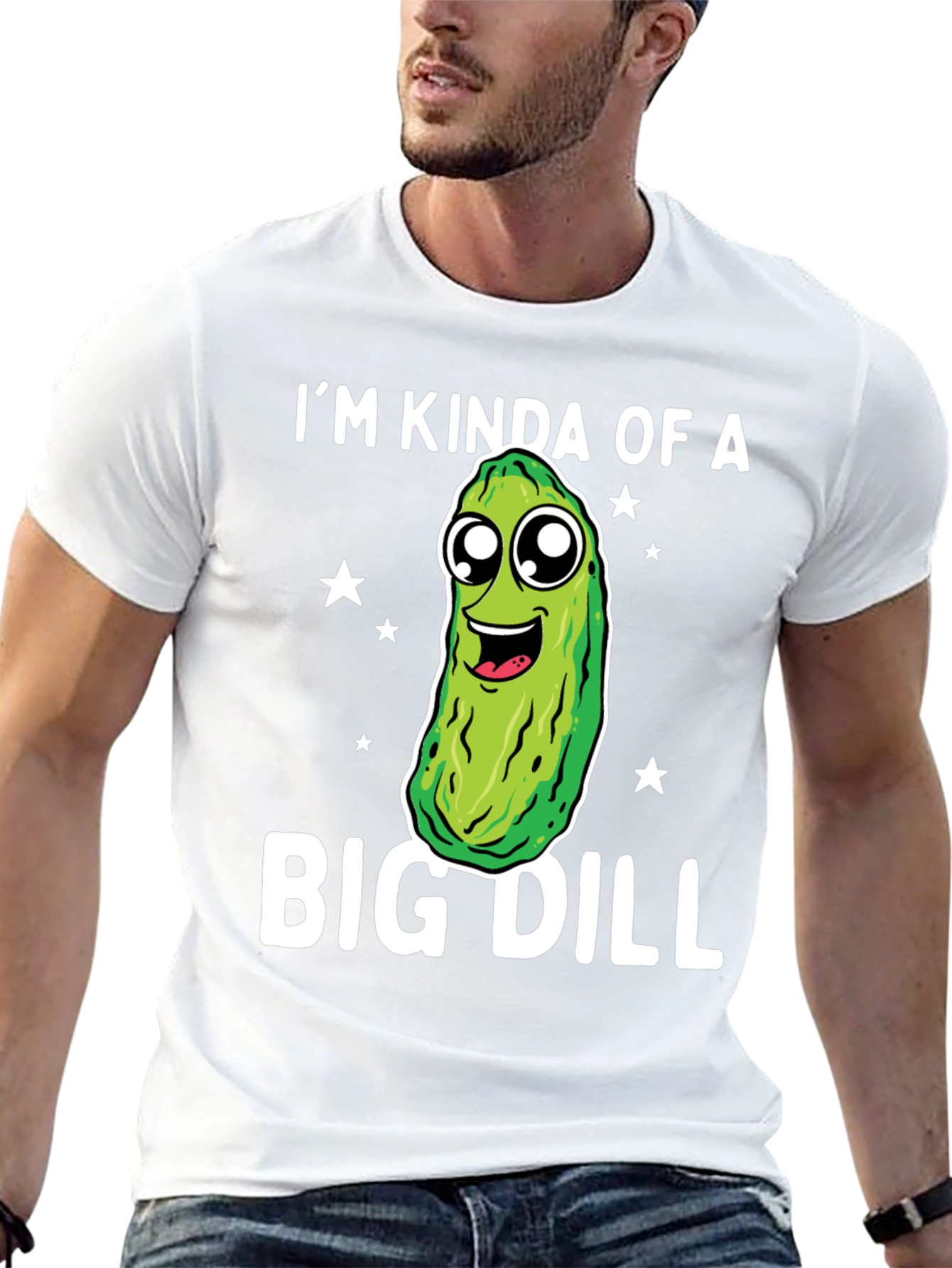 Black Big Dill Funny Graphic T-Shirt view 13