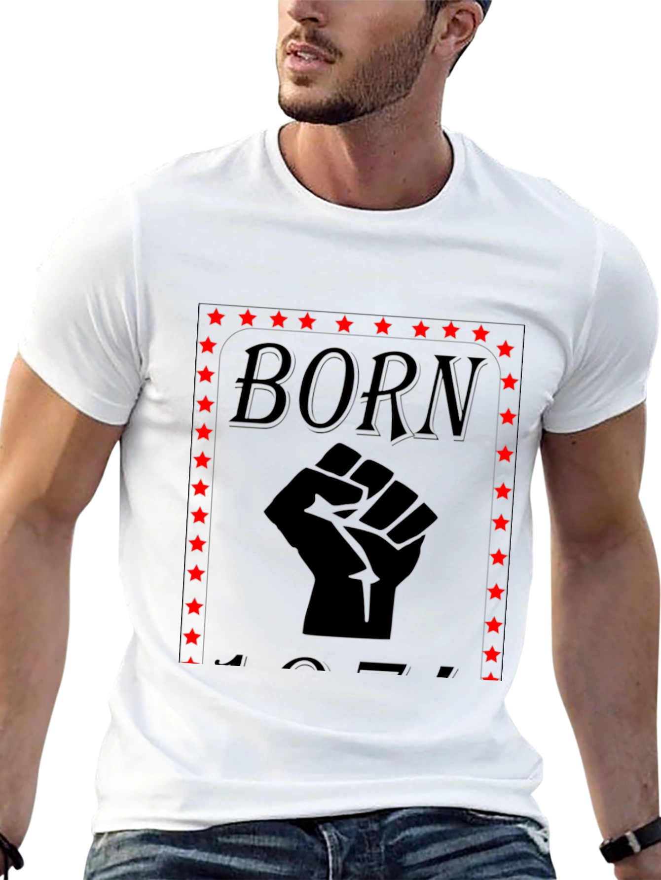 Born Fist Black T-Shirt - 13