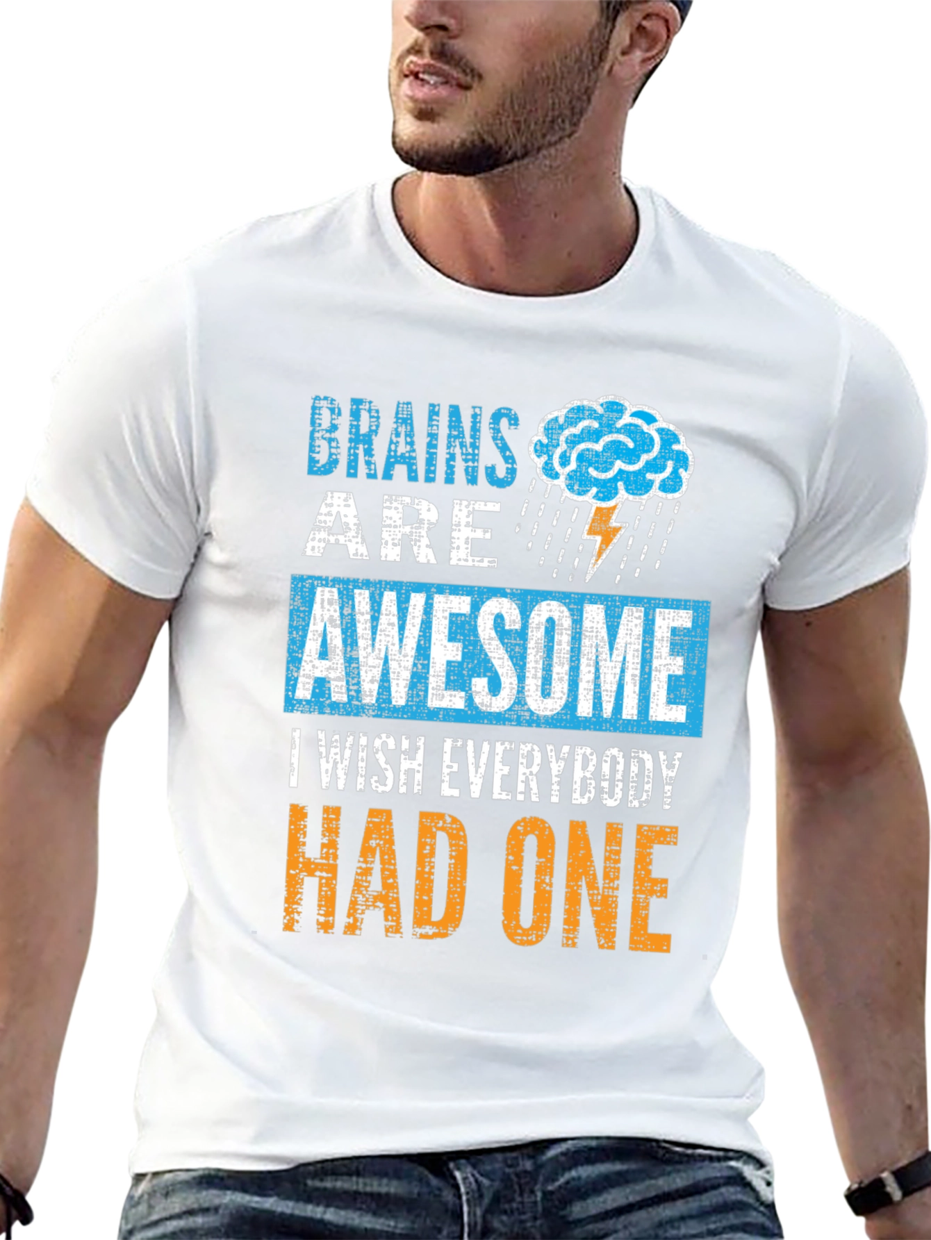 Black Brains Are Awesome T-Shirt view 13