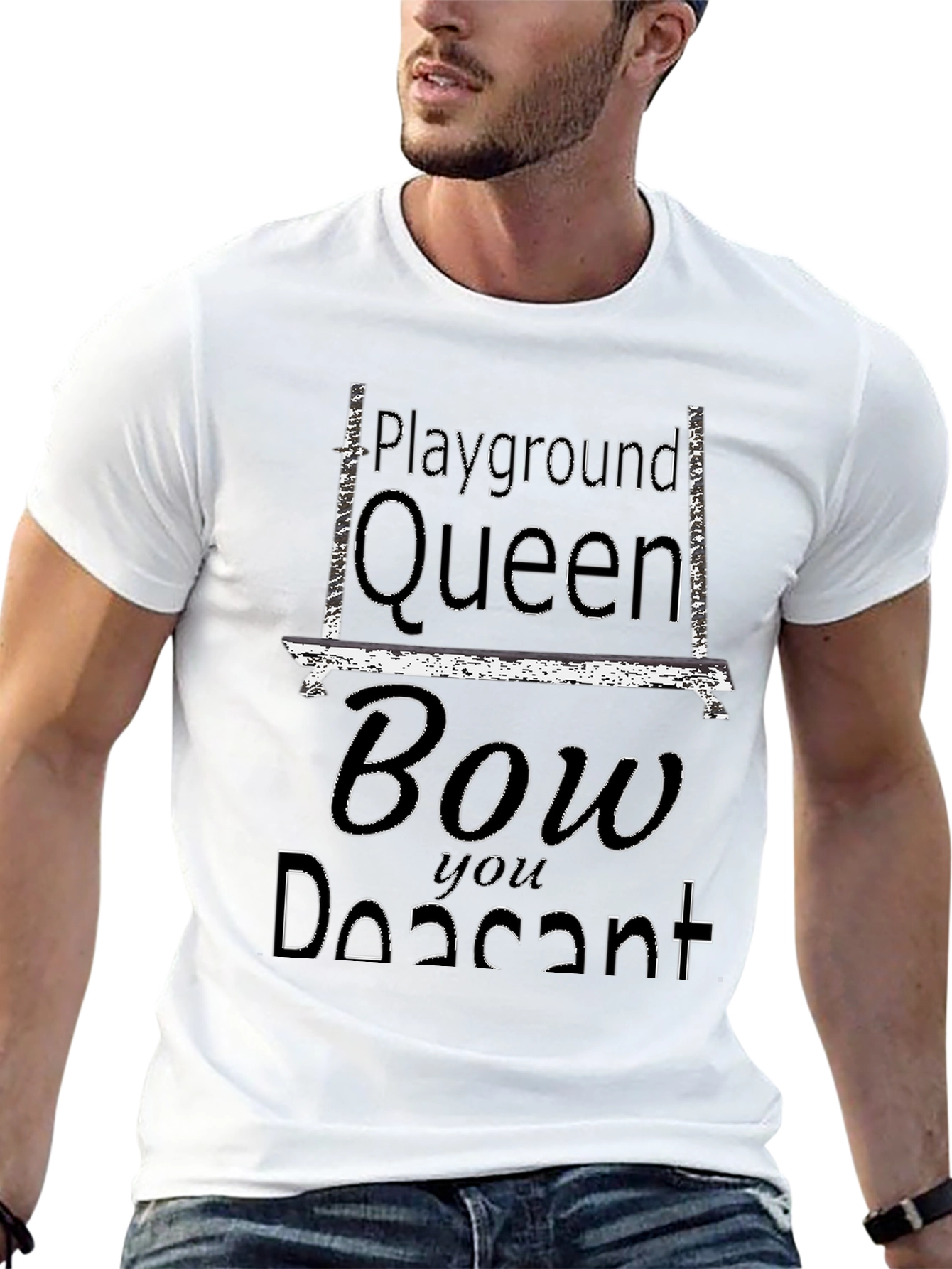 Black Playground Queen Black Graphic Tee view 13