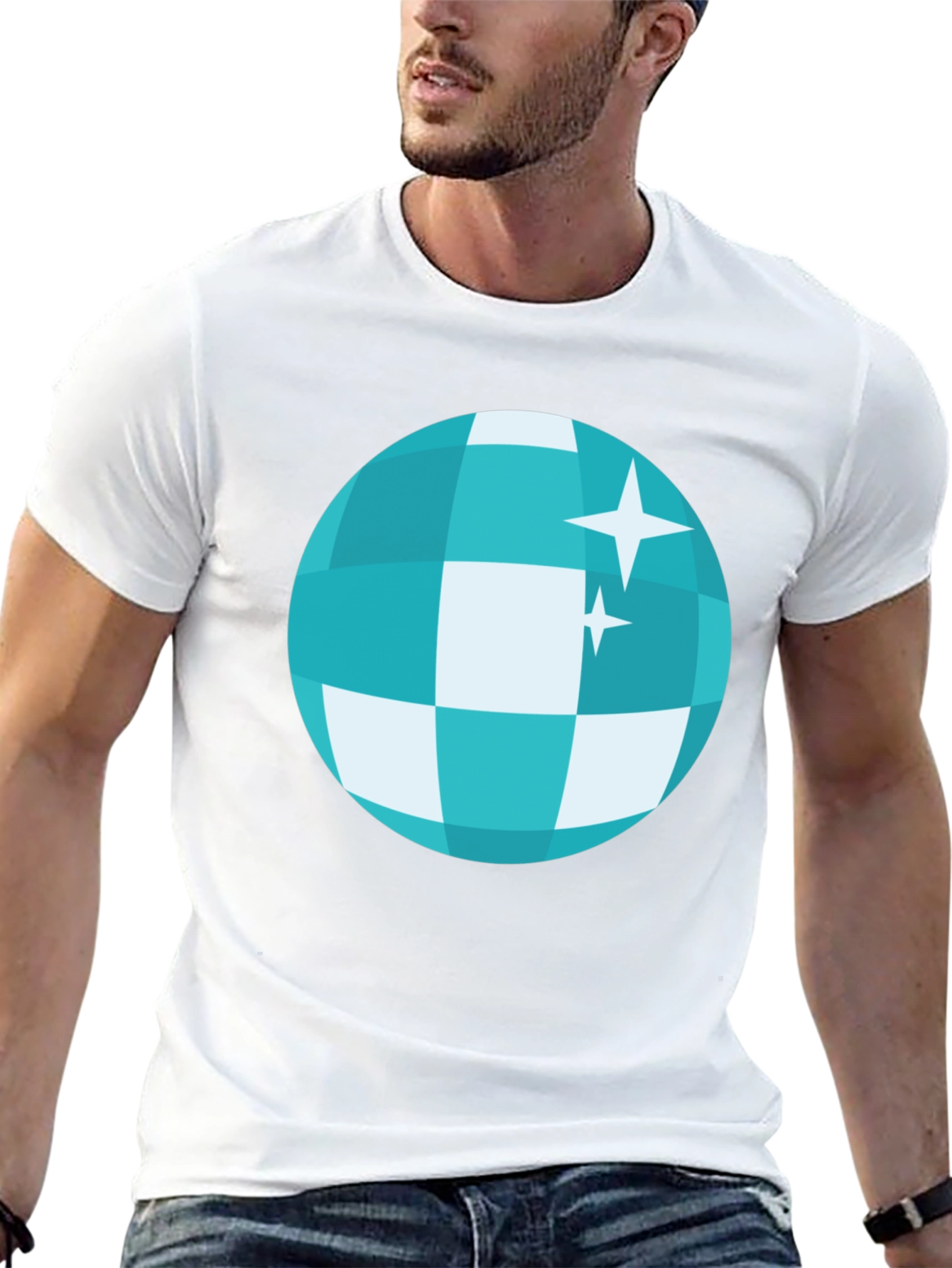 Black Disco Ball Graphic Tee - Party Ready! view 13