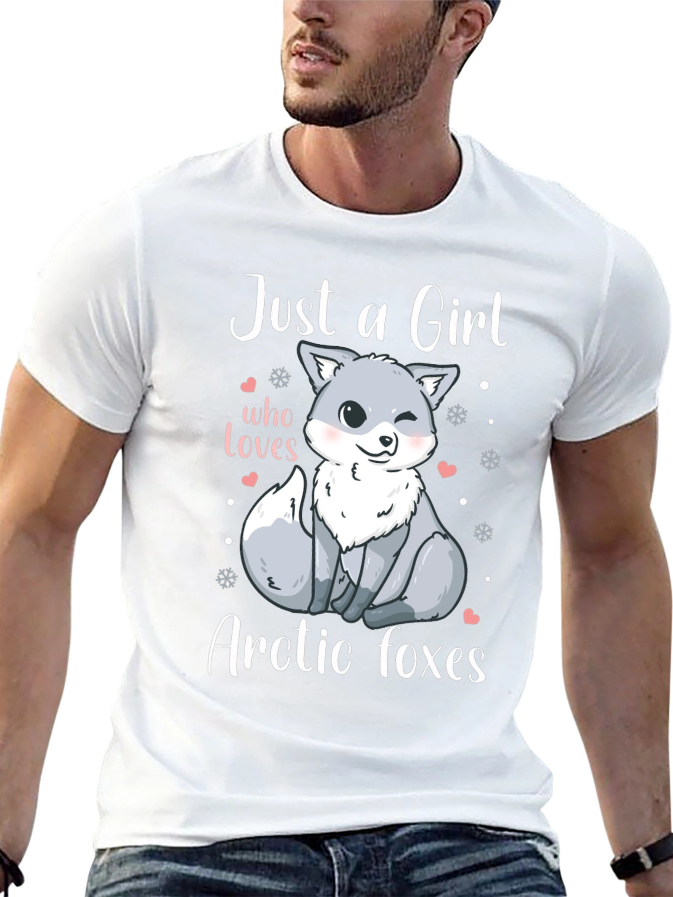 Black Girl Who Loves Arctic Foxes T-Shirt view 13