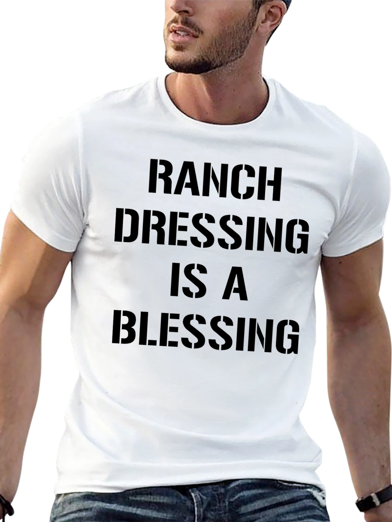 Black Ranch Dressing is a Blessing T-Shirt view 13