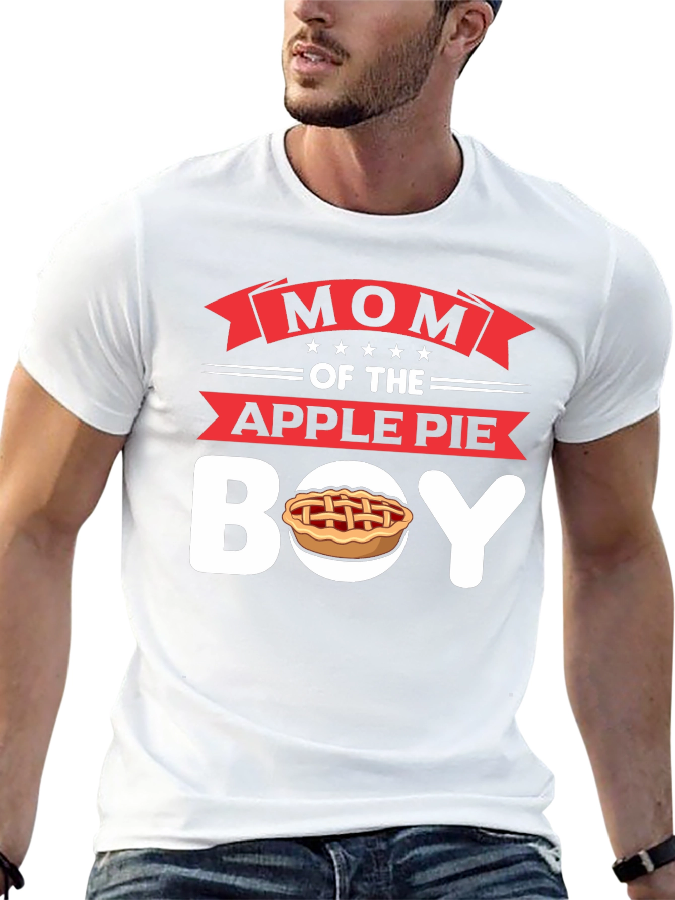 Black Mom of the Apple Pie Boy T-Shirt - Novelty Graphic Tee view 13