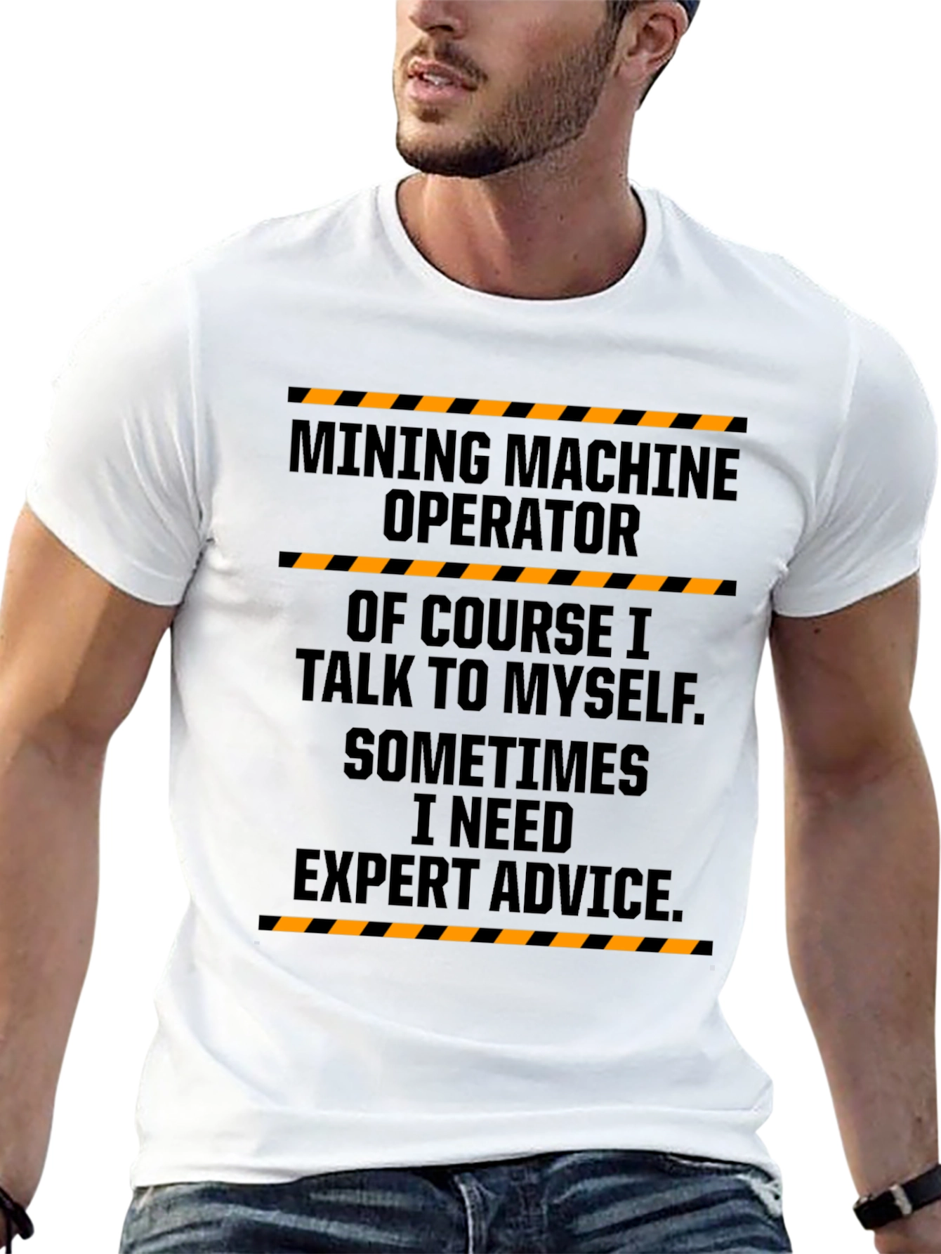 Black Mining Machine Operator T-Shirt - Expert Advice Funny Tee view 13