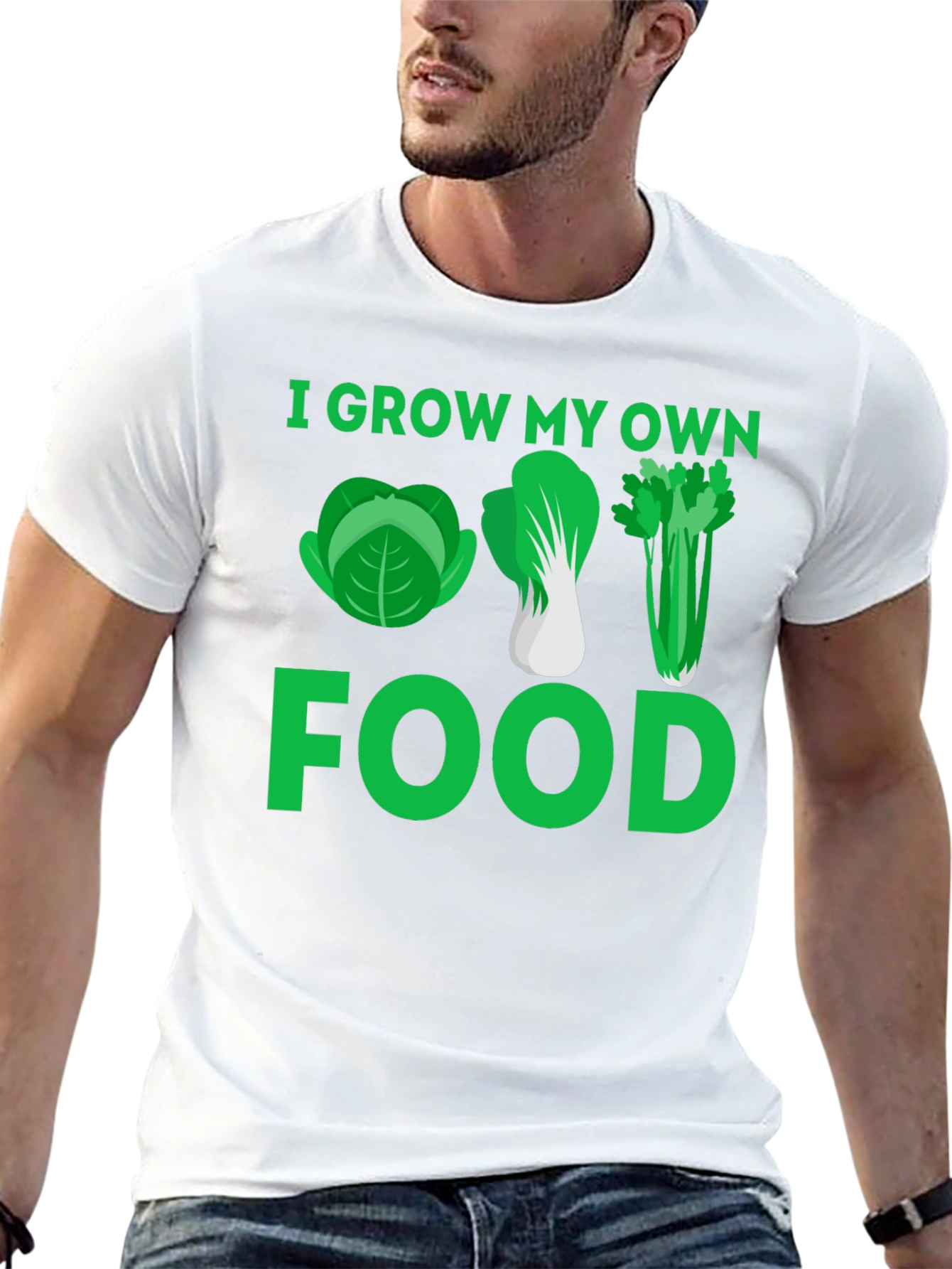 Black I Grow My Own Food T-Shirt - Gardening Tee view 13