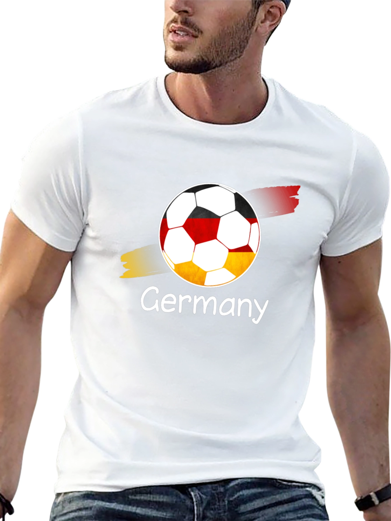 Black Germany Soccer T-Shirt - Black Graphic Tee view 13
