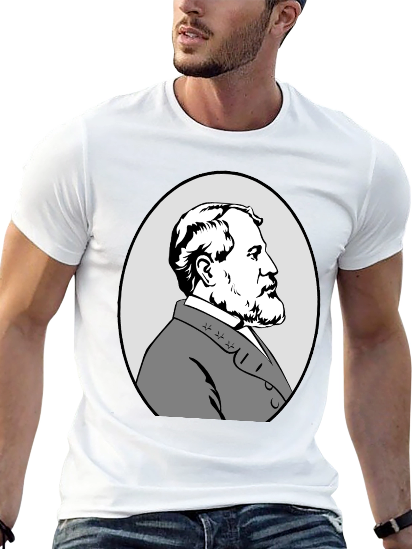Black Robert E. Lee Graphic T-Shirt view 13