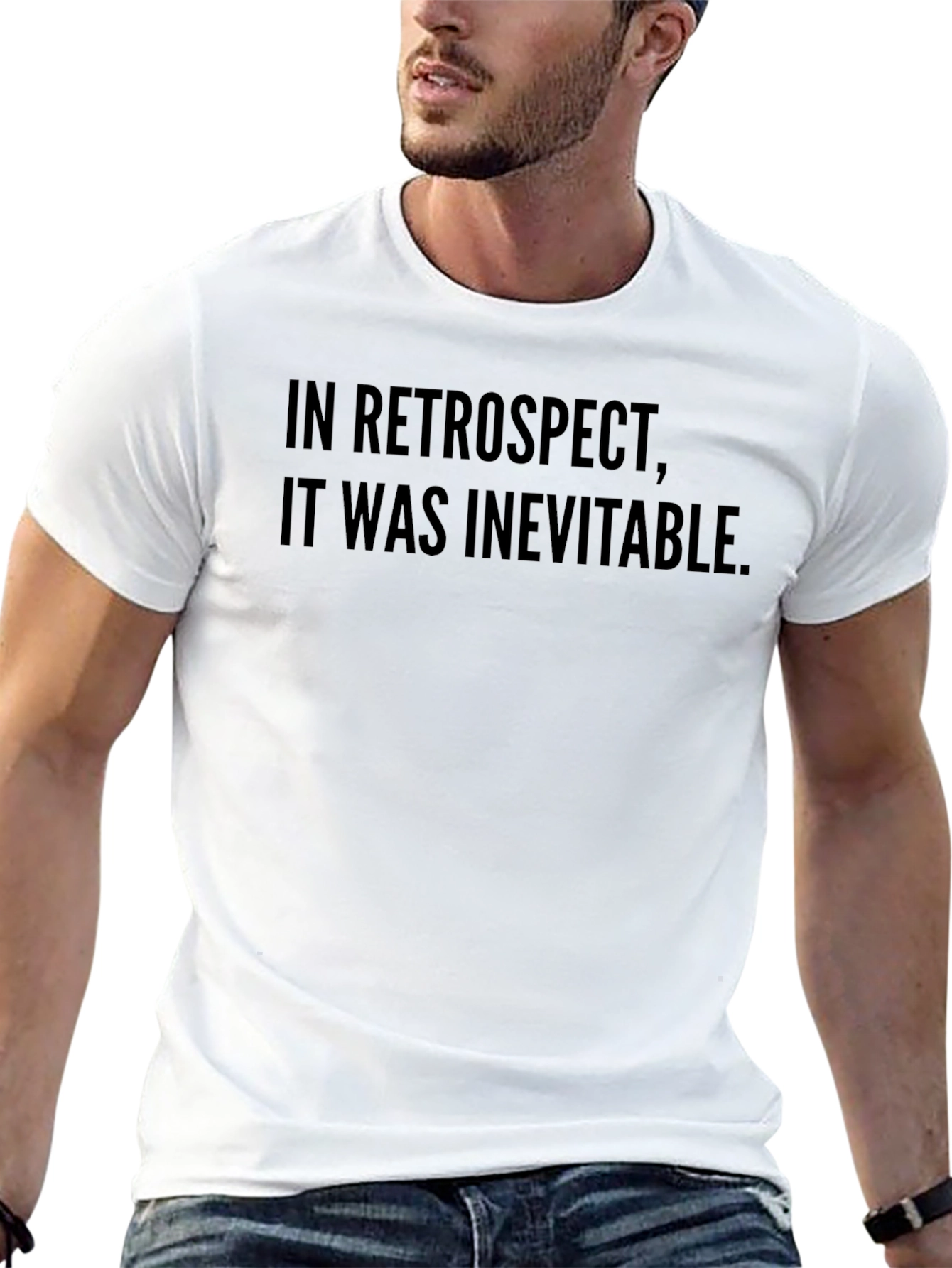 Black Retrospect Inevitable T-Shirt - Soft Cotton Blend Tee view 13