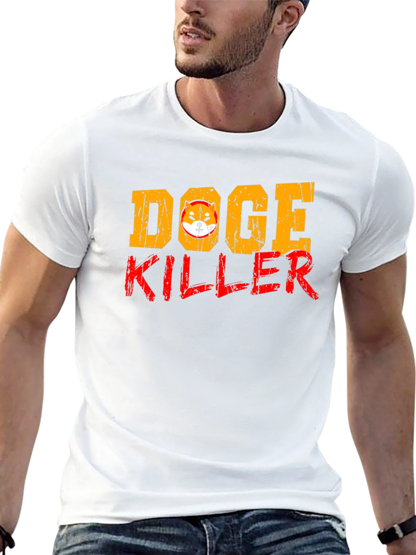 Black Doge Killer Graphic Tee - Black Short Sleeve Shirt view 13