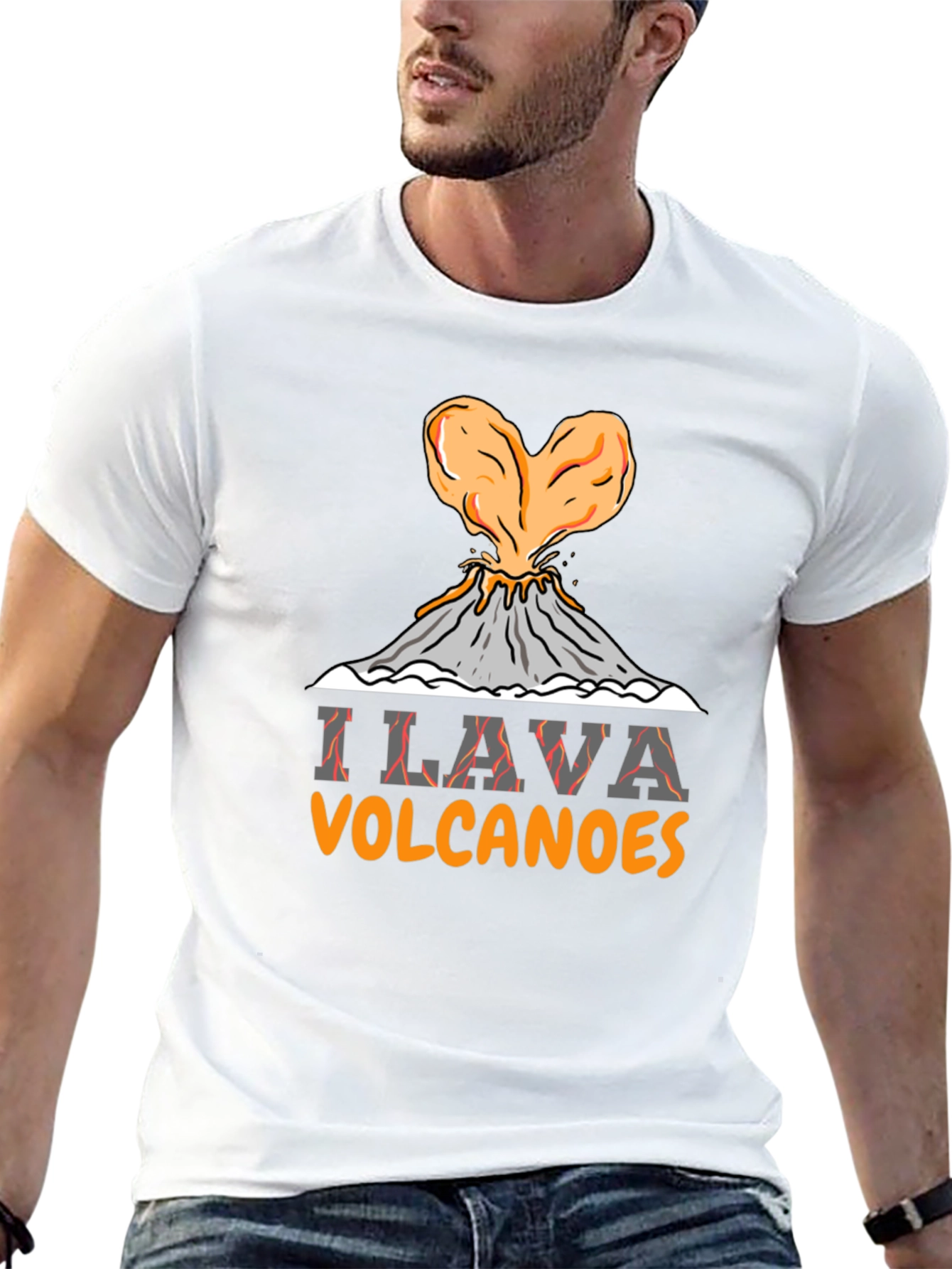 Black I Lava Volcanoes Graphic Tee view 13