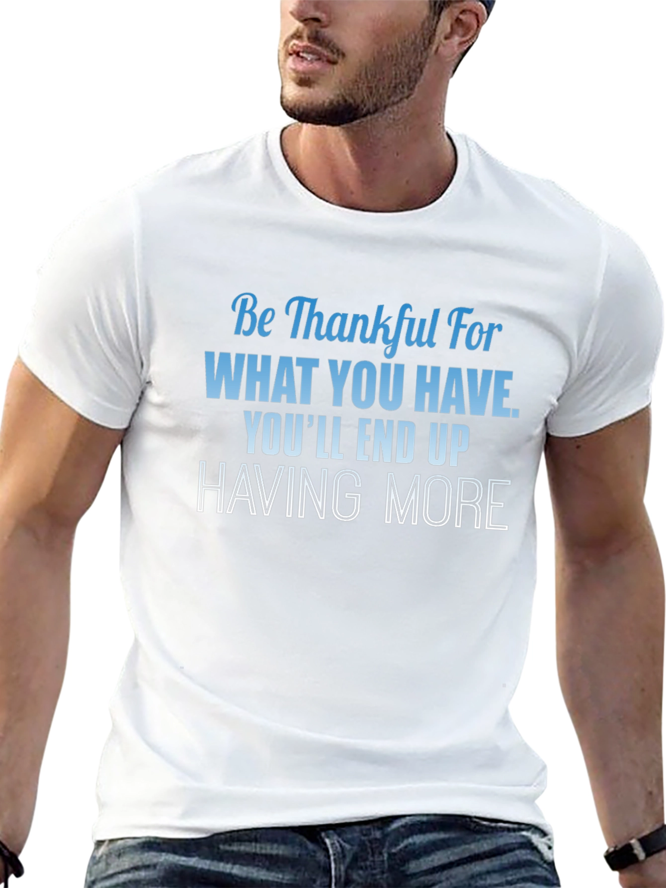 Black Be Thankful T-Shirt view 13