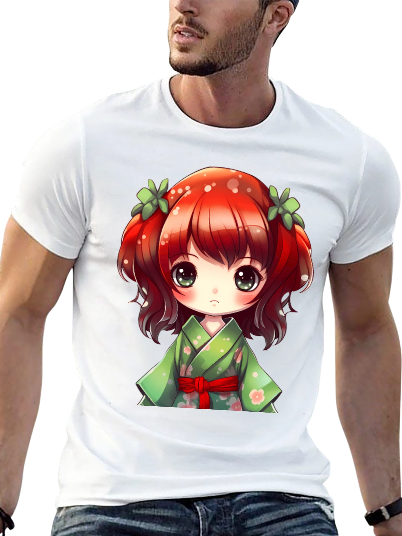 Black Anime Girl Graphic Tee - Kawaii Style view 13