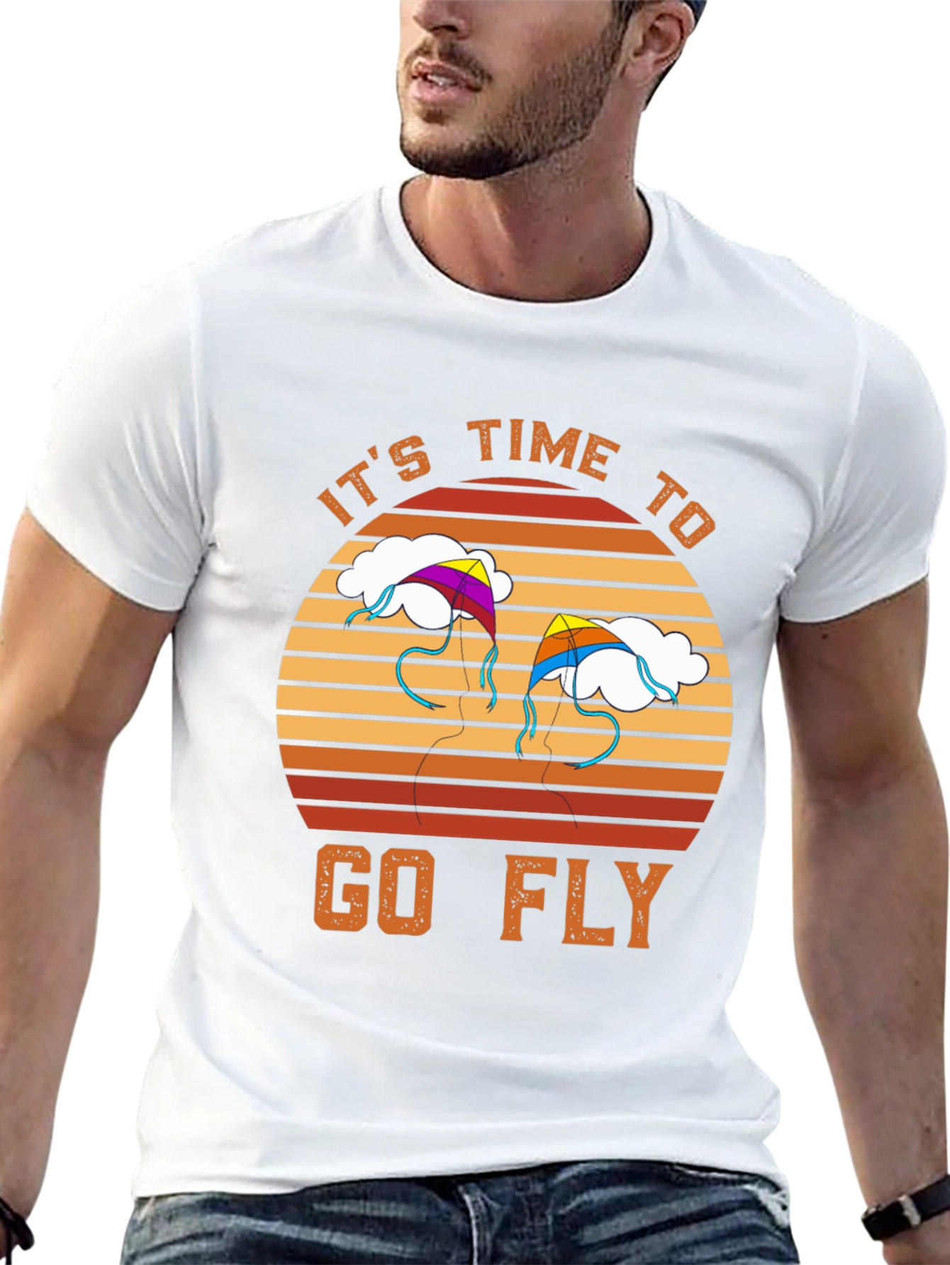 Black It's Time to Go Fly T-Shirt view 13