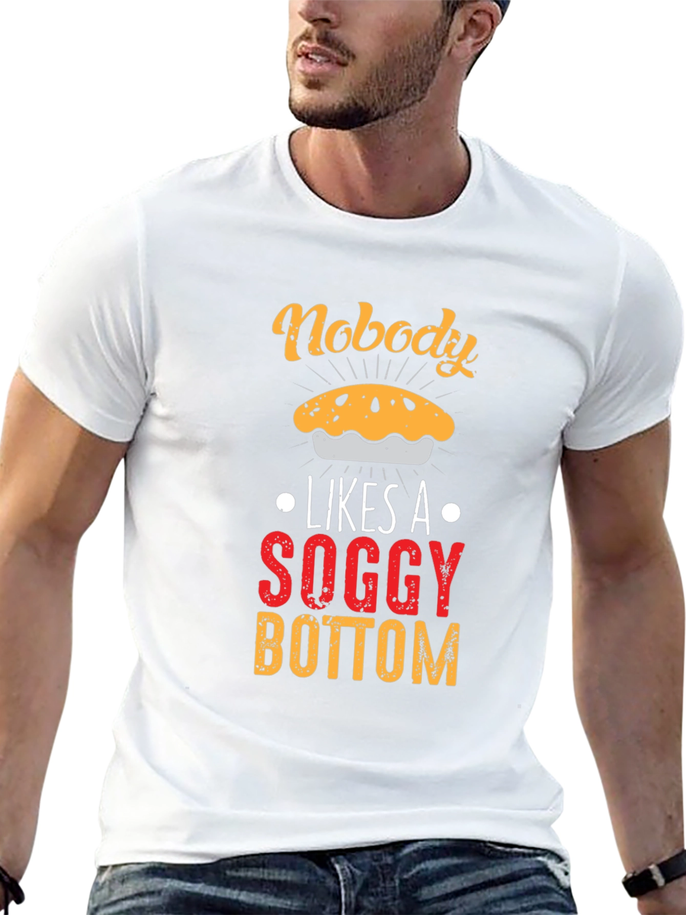 Black Nobody Likes Soggy Bottom T-Shirt view 13