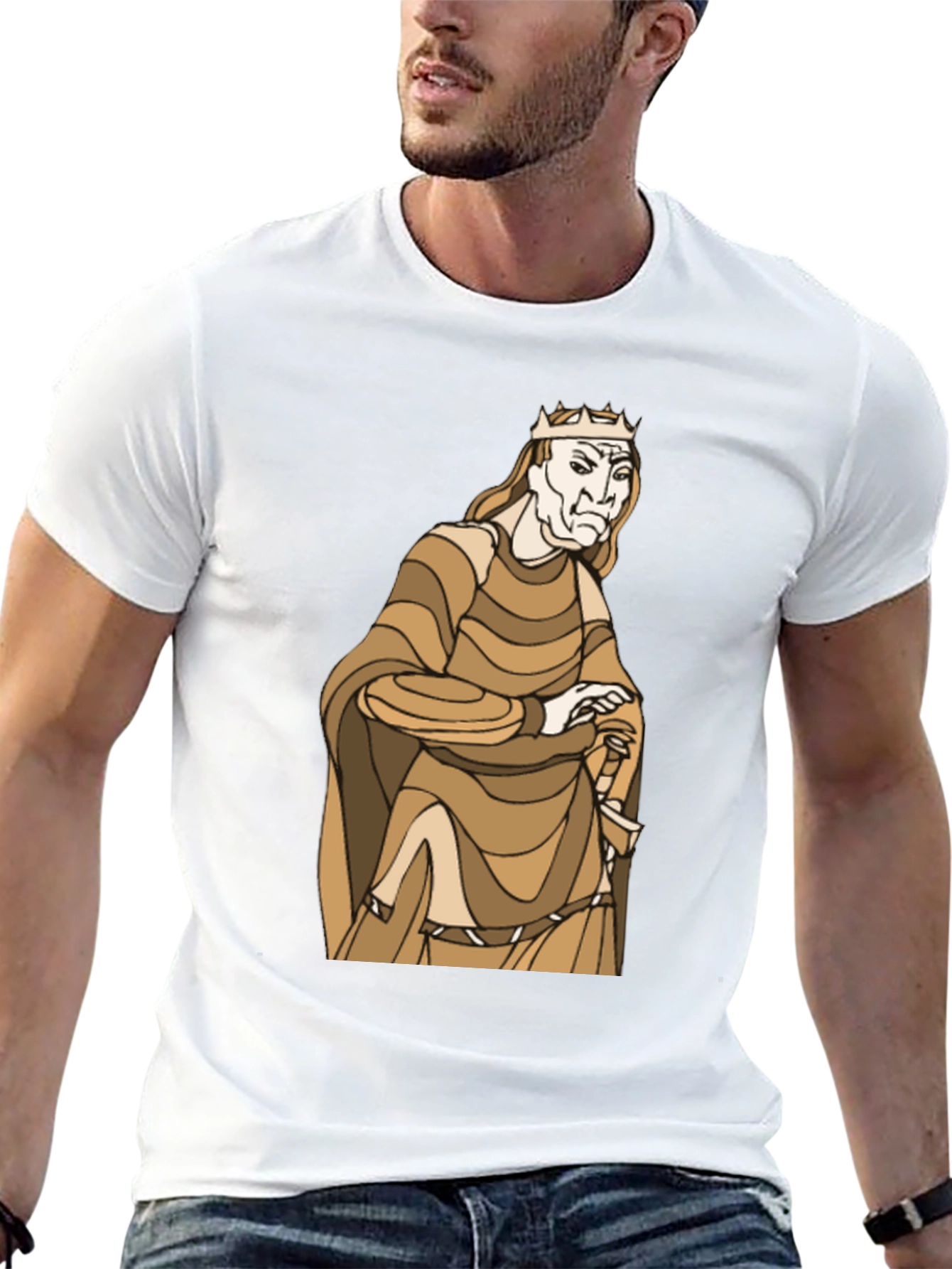 Black King Graphic Black T-Shirt view 13