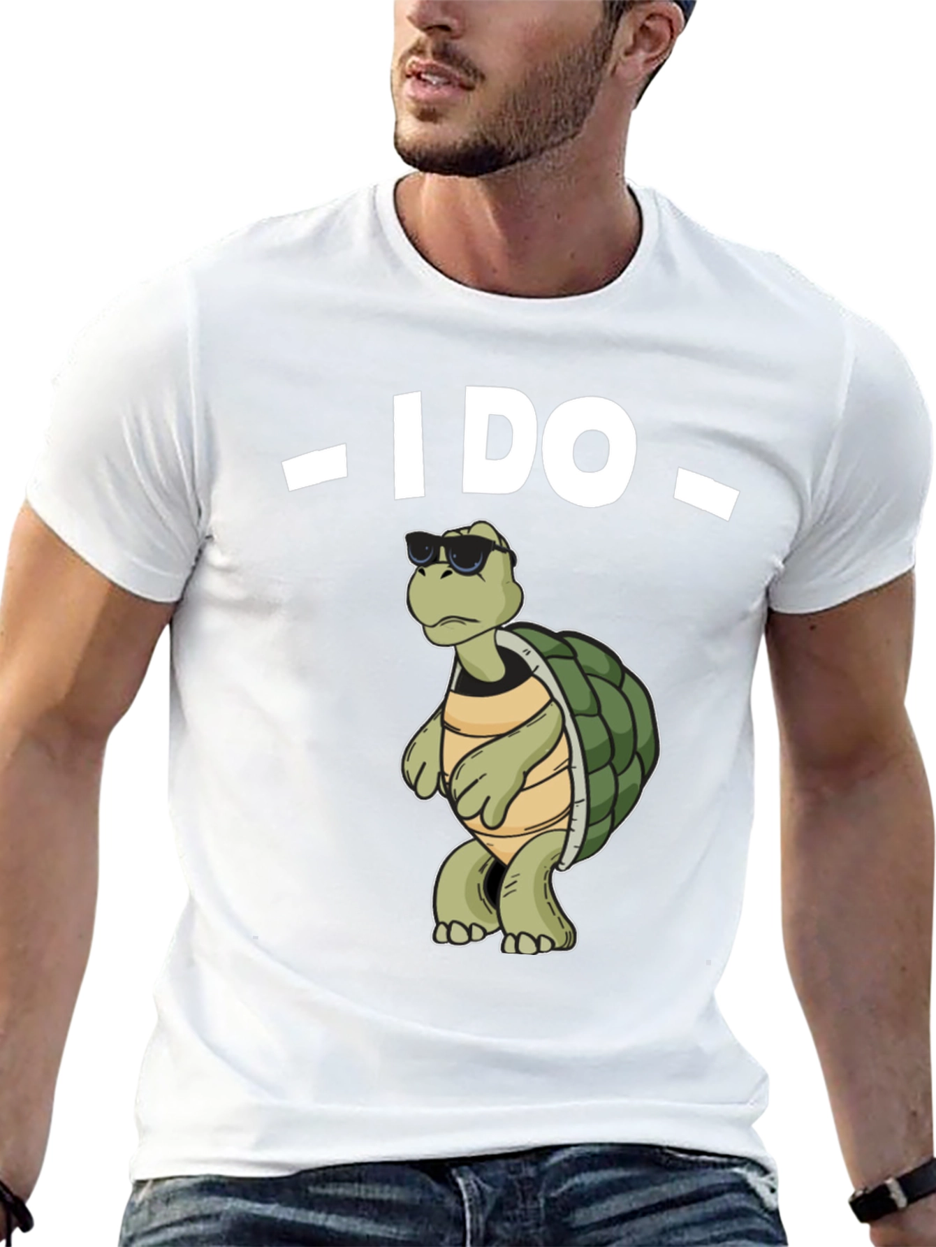 Black I Do Turtle T-Shirt - Funny Graphic Tee view 13